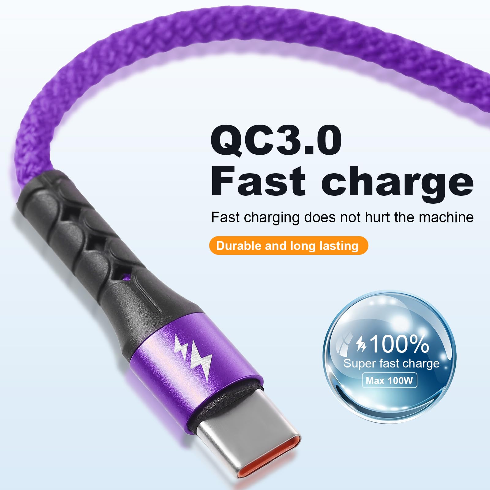 SIQIWO 4-in-1 Multi USB C Fast Charging Cable [2 Pack, 4FT] - QC 3.0 (3A) USB C Splitter with 4 Ports - Compatible with iPhone 16/15 Series, iPad Air/Pro, Samsung Galaxy S24/S23, Google Pixel, PS5 - Perfect for Home, Office & Travel Charging Multiple Devices Simultaneously