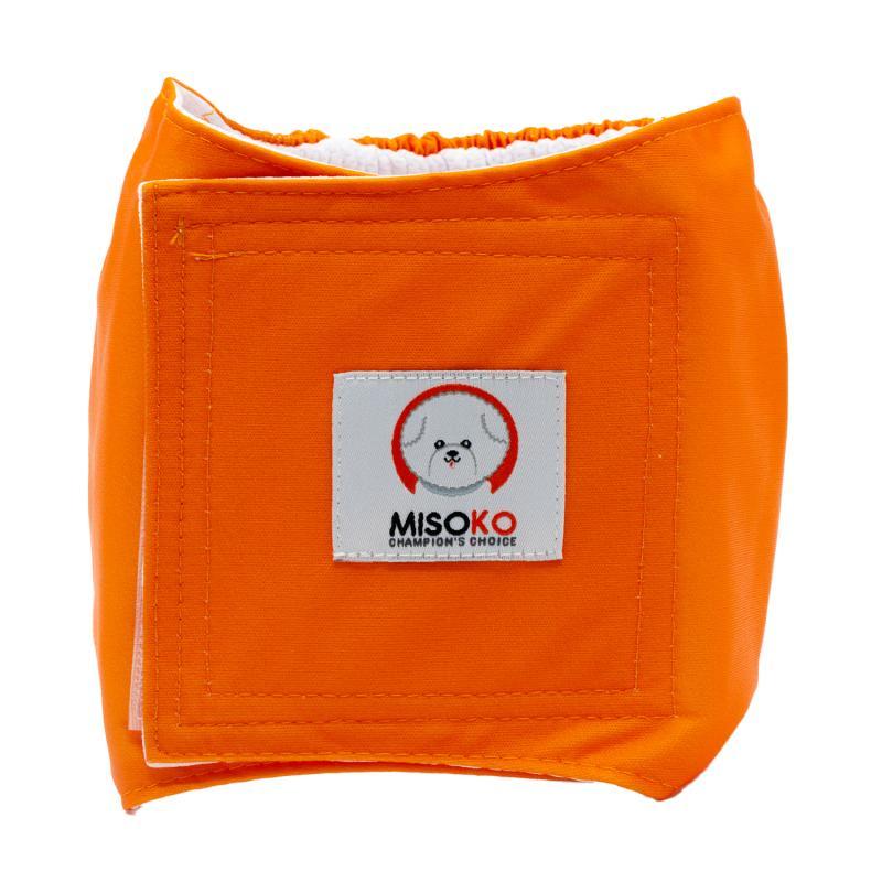 Misoko Reusable Dog Diapers for Male Dogs - Washable & Leak Proof - 3 Pack (Voyage) - Perfect for Travel, House Training & Senior Dogs