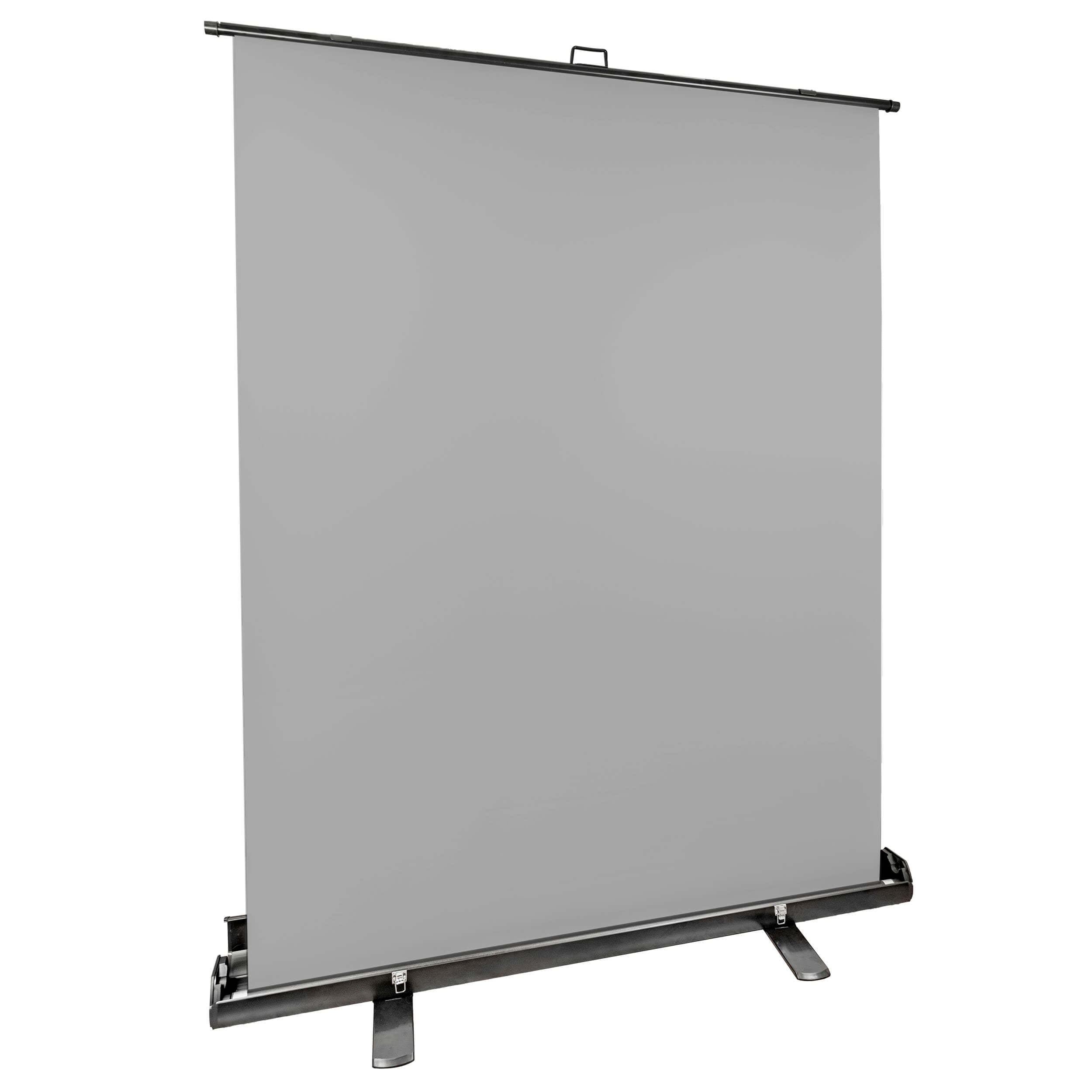 1.5m x 2m Portable Grey Photography Backdrop with Pull Up System - Perfect for Studio, YouTube Videos & Product Photography