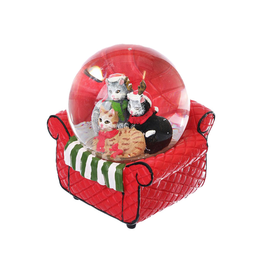 Beautiful Snow Globe with Music - Cat Themed Art Print (350g) | Perfect Gift for Cat Lovers & Home Decor