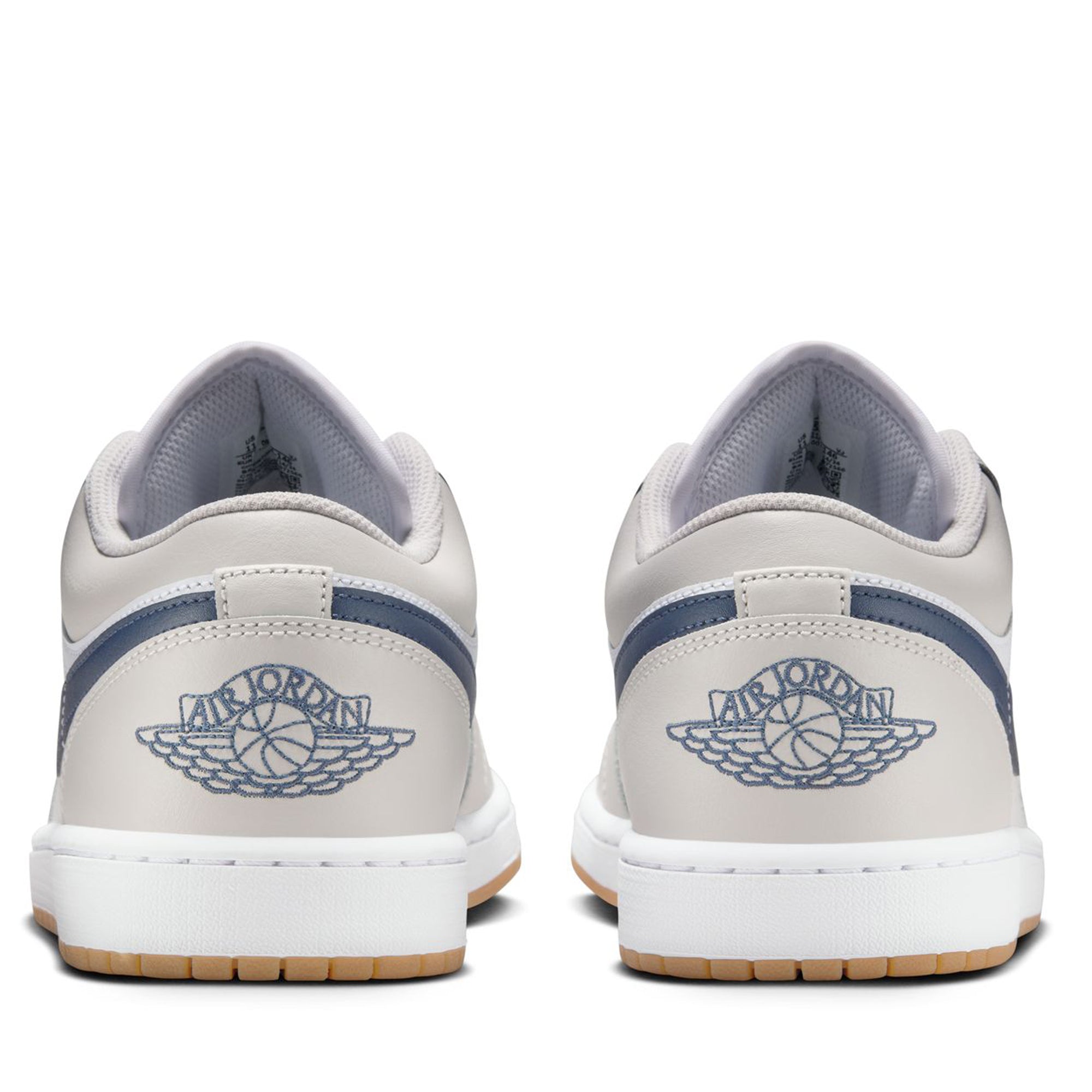 Air Jordan 1 Low Sneakers - White/Midnight Navy Colorway - Men's Basketball Shoes for Casual Wear & Street Style