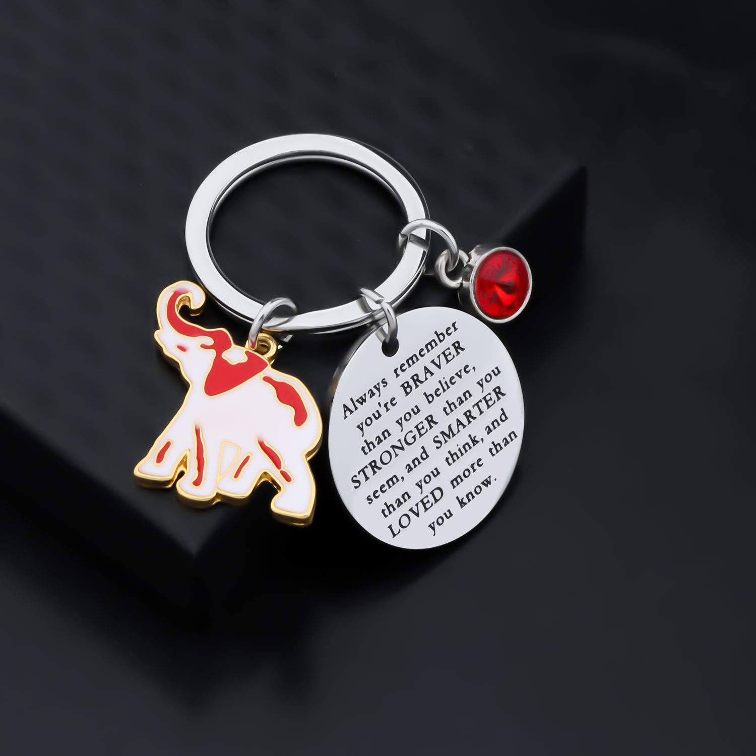 WSNANG Sorority Gift Keychain - Finer Women Greek Jewelry Braver Stronger Smarter Than You Think - Perfect for Sisterhood Gifts, Graduation Presents & Sorority Events