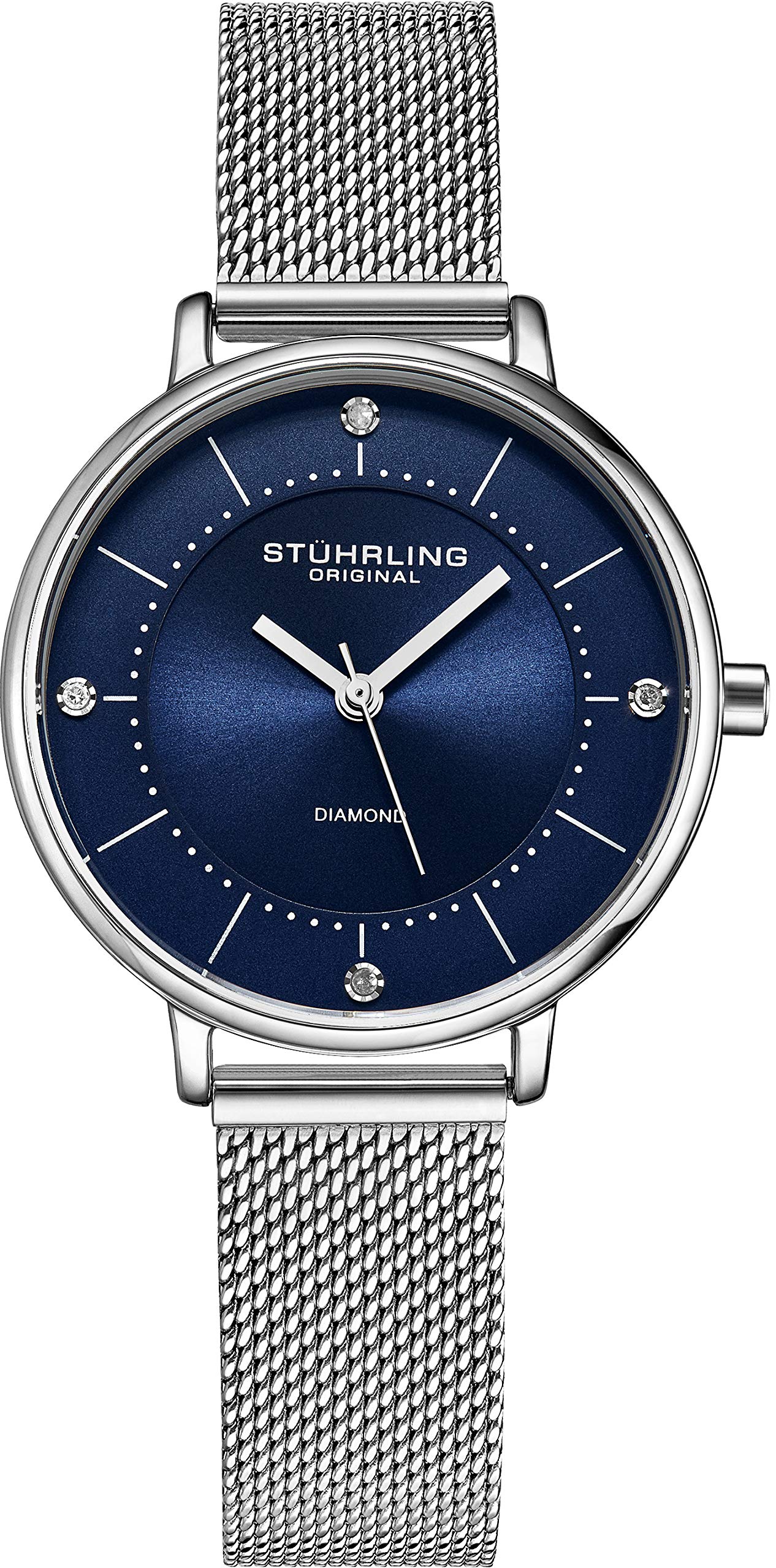 Stuhrling Original Women's Watch - Pave Crystal Bezel & Mother of Pearl Dial with Crystal Accents, 3907 Collection | Elegant Dress Watch for Women, Perfect for Office, Party & Special Occasions