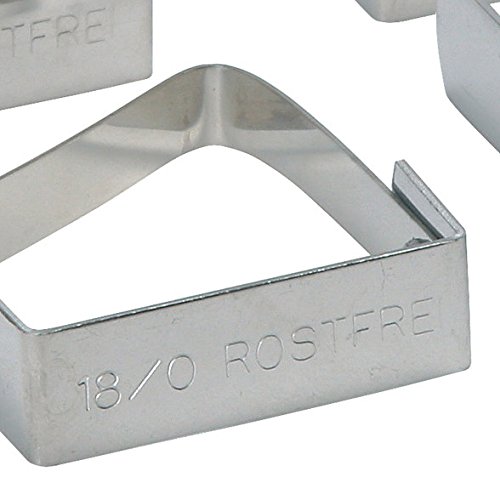 Kitchen Craft Stainless Steel Tablecloth Clips - Set of 4 Heavy Duty Clamps for Outdoor Picnics, BBQs, and Windy Days - Secure Table Linens, Blankets, and Tarps