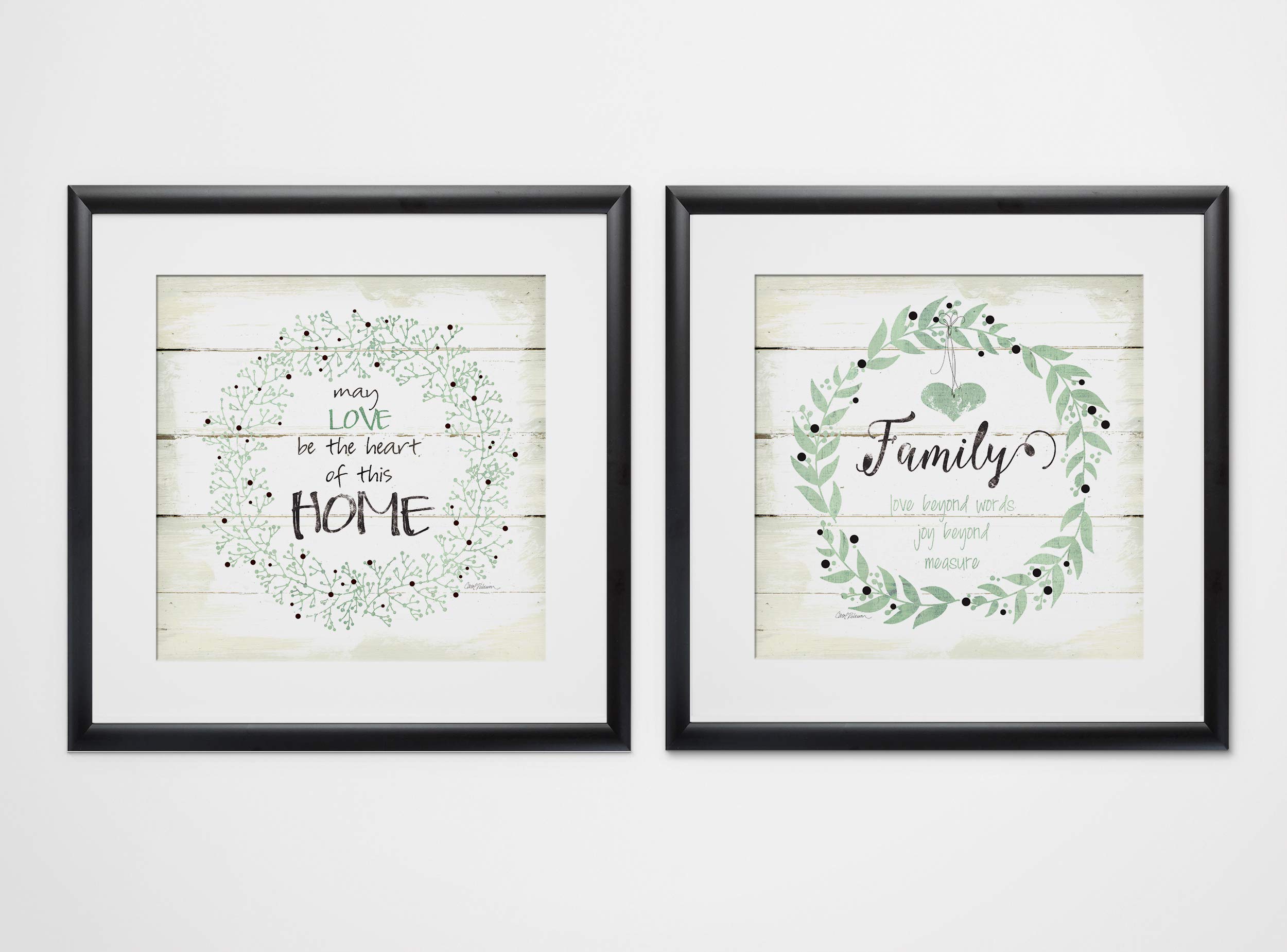 Heart of This Home - 2 Piece Set Wall Art Prints for Living Room Decor, Bedroom & Office | Wexford Home Collection