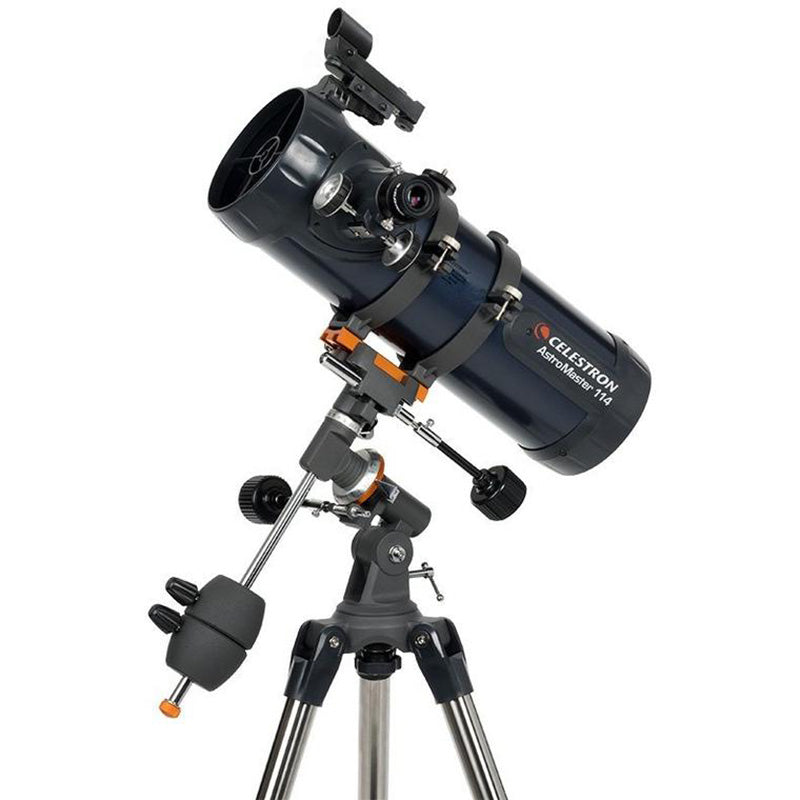 Celestron AstroMaster 114 EQ Reflector Telescope for Adults & Beginners - 31042 Astronomy Equipment for Stargazing, Moon Observation & Astrophotography