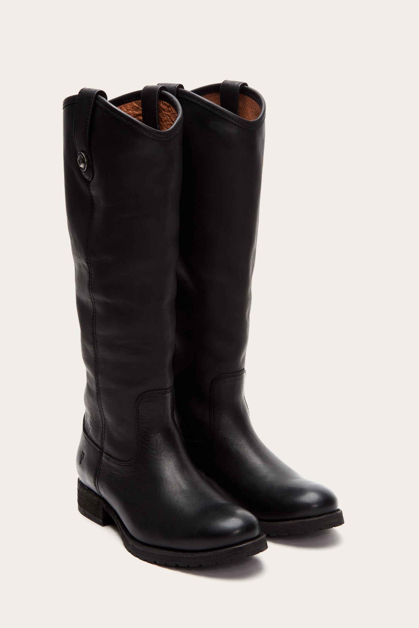 Melissa Button Lug Tall Boots - Vintage & Pre-Loved Women's Fashion Footwear for Casual Outfits & Fall Wardrobe
