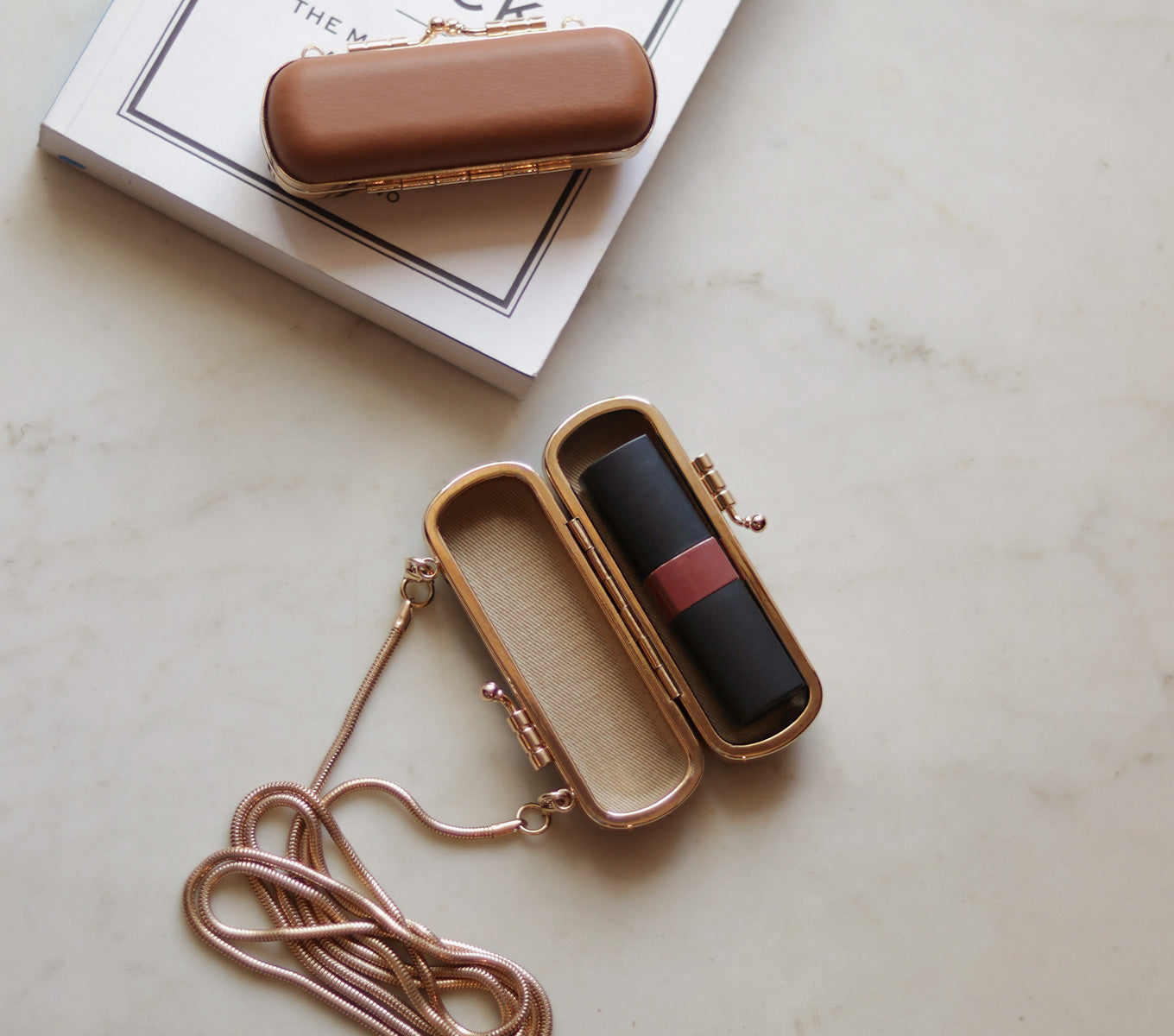 Luxury Lipstick Case 02 - Elegant Makeup Organizer for Travel & Daily Use | Perfect for Cosmetics Storage & Protection