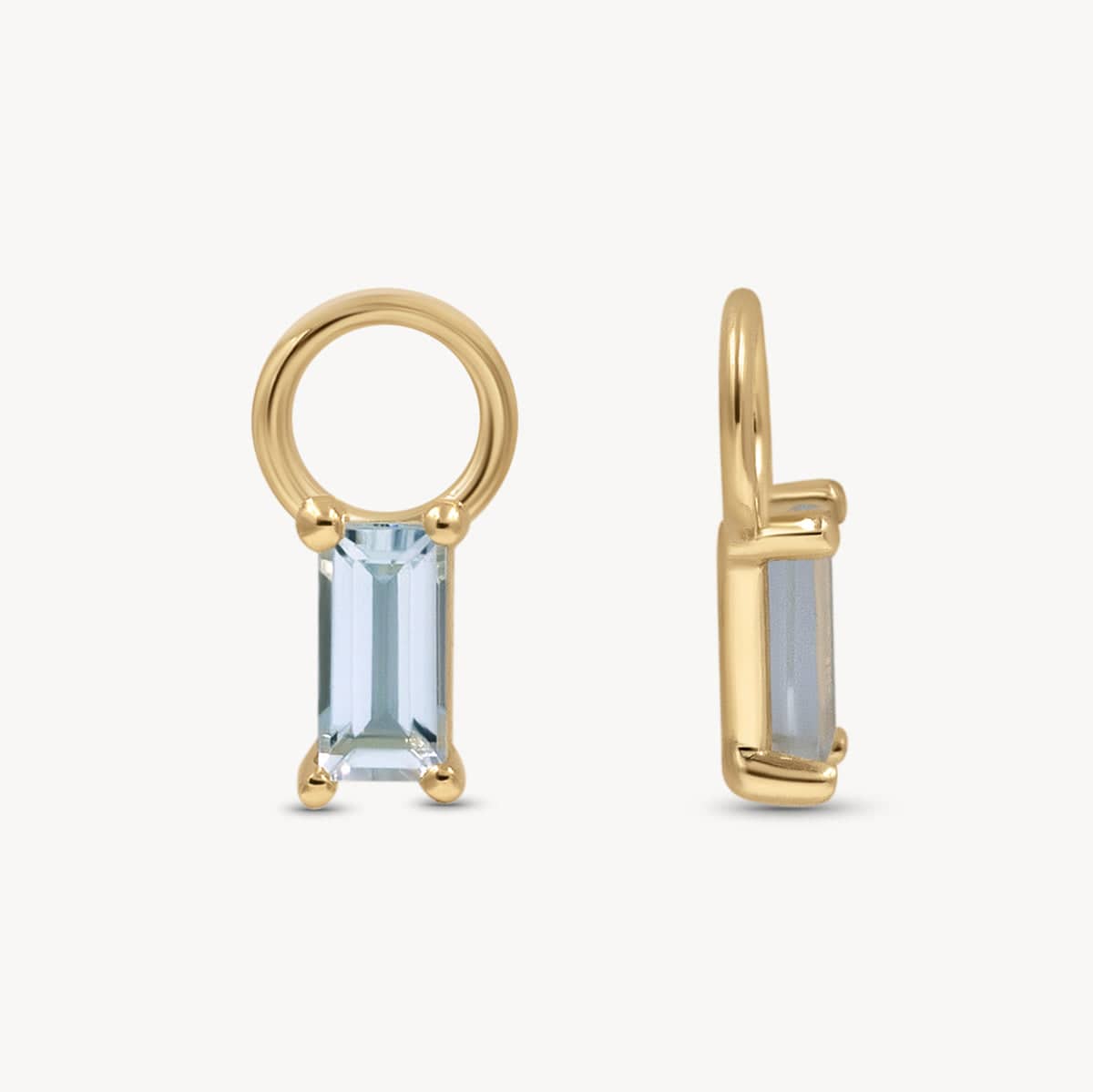 Mini Birthstone Huggie Charms - Dainty Sterling Silver Earrings for Women | Perfect for Everyday Wear, Gifts & Special Occasions