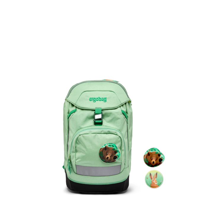 Ergobag Prime School Backpack for Kids - Lightweight & Durable PineBear Design (2024 New Collection) - Perfect for Elementary Students, Daily School Use & Travel
