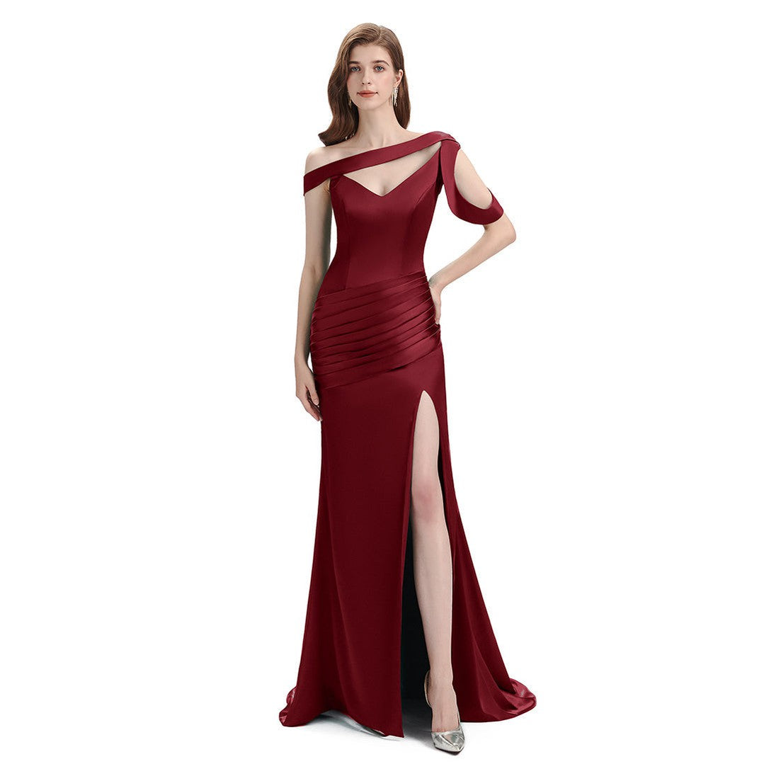 Elegant Mismatched Burgundy Mermaid Bridesmaid Dresses - WG813 | Perfect for Weddings, Prom & Formal Events