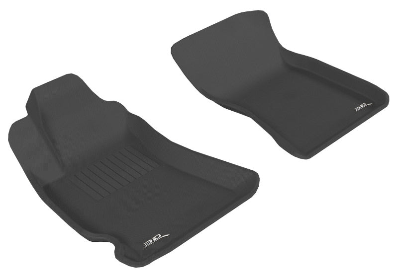 3D MAXpider All-Weather Floor Mats for 2009-2013 Subaru Forester Kagu - 1st Row Custom Fit Car Mats, Black - Waterproof & Durable for Winter, Mud, Snow Protection
