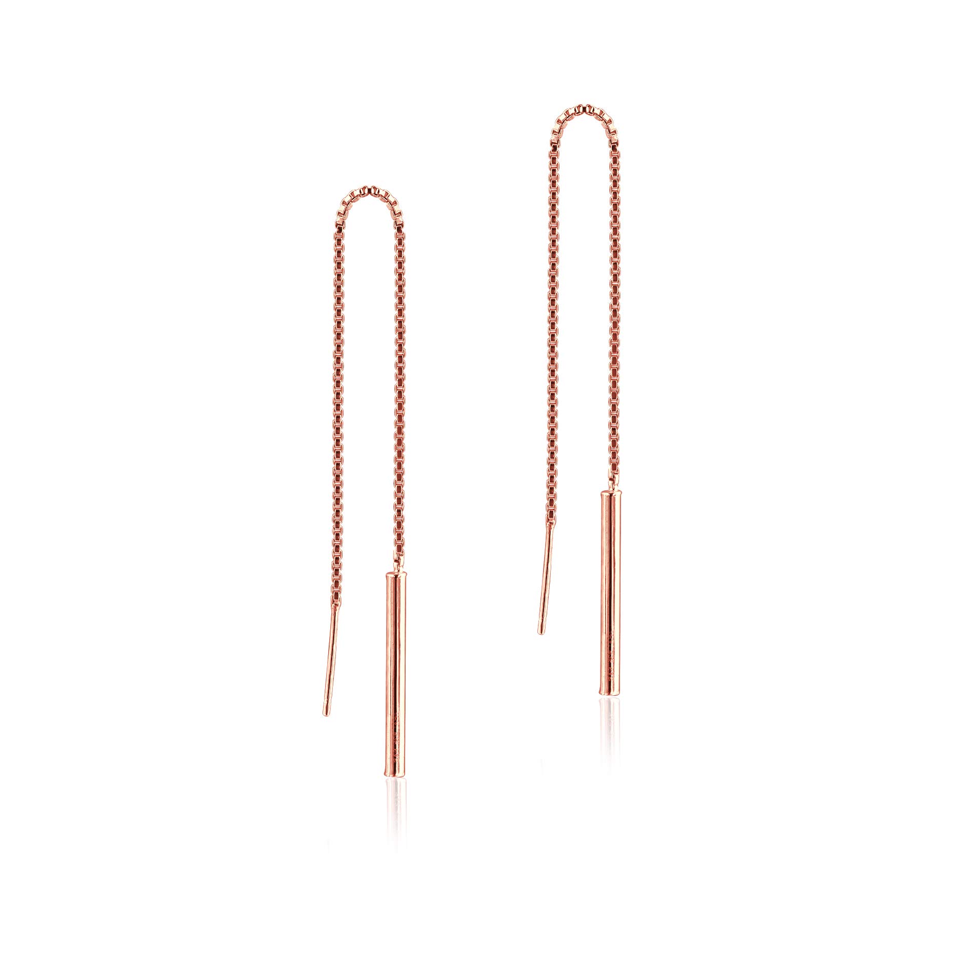 925 Sterling Silver Tassel Threader Drop Long Chain Earrings for Women - 4.5 Inch Elegant Dangle Earrings - Perfect for Parties, Weddings & Everyday Wear