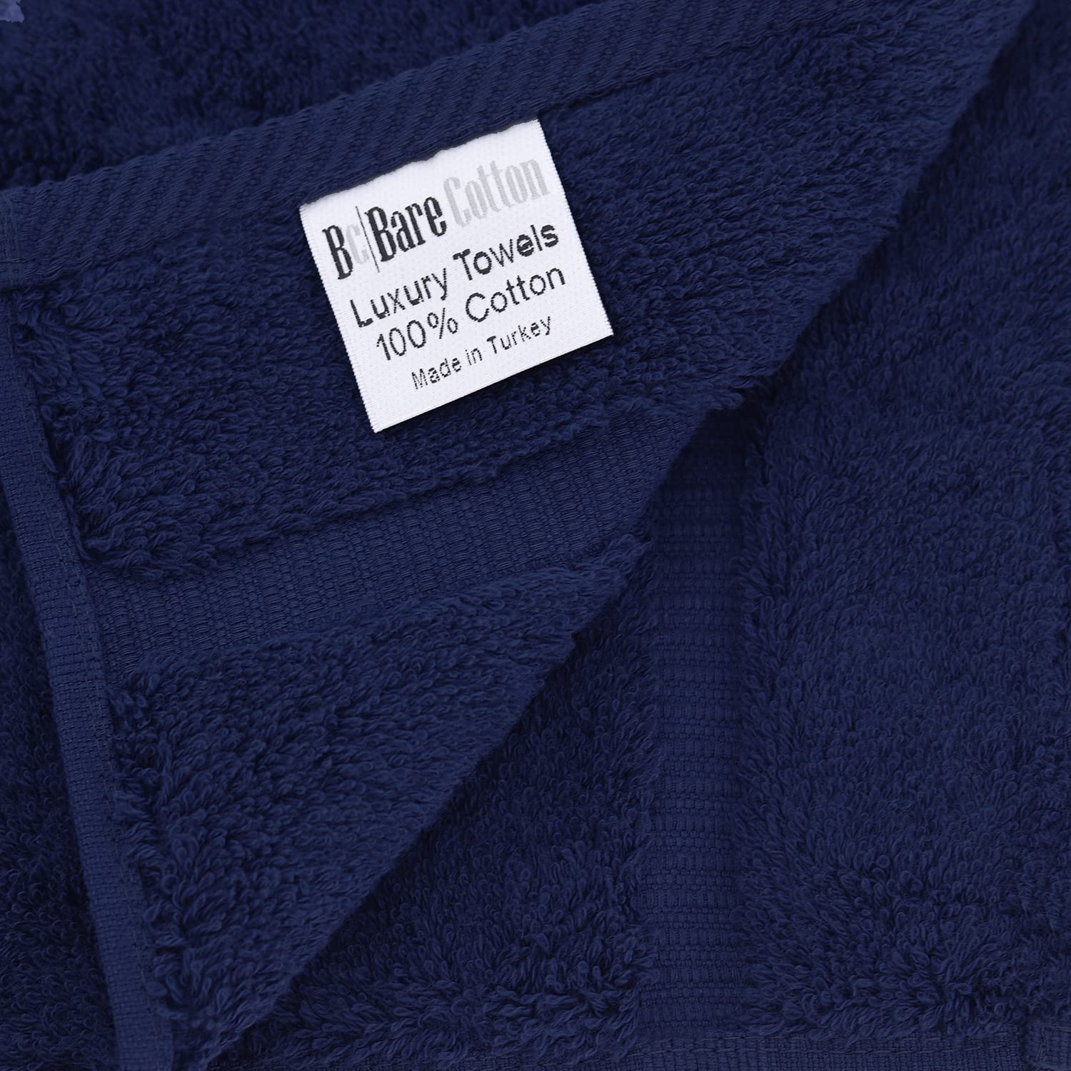 Premium 700 GSM 100% Turkish Cotton Bath Towel Set - Ultra Absorbent, Quick Dry & Eco Friendly - Luxury Hotel & Spa Quality - Soft Dobby Border - 27
