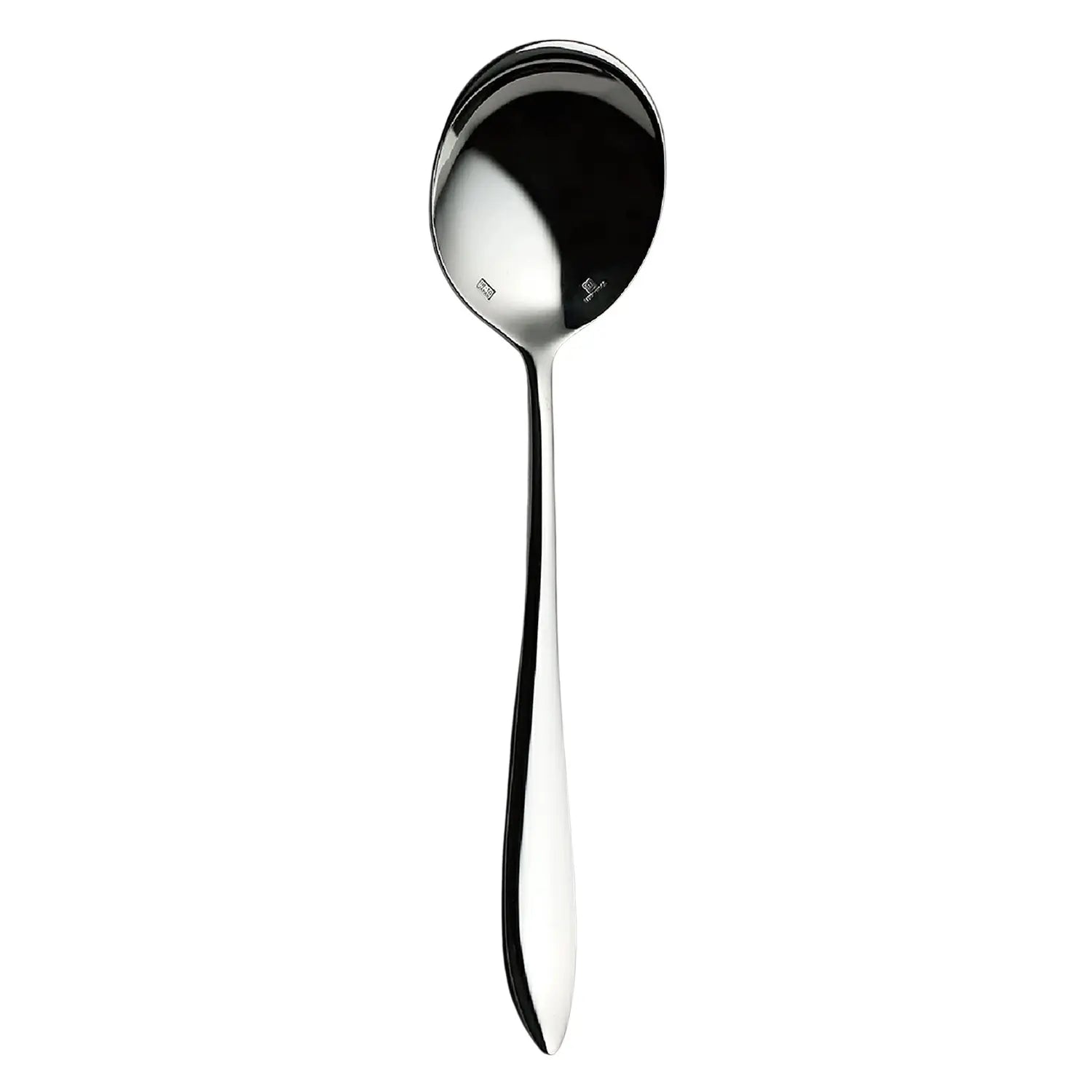 Luckywood Veloute Premium Stainless Steel Soup Spoon - Elegant Dining Utensil for Soup, Dessert & Cereal - Perfect for Restaurants, Home Kitchens & Gifts