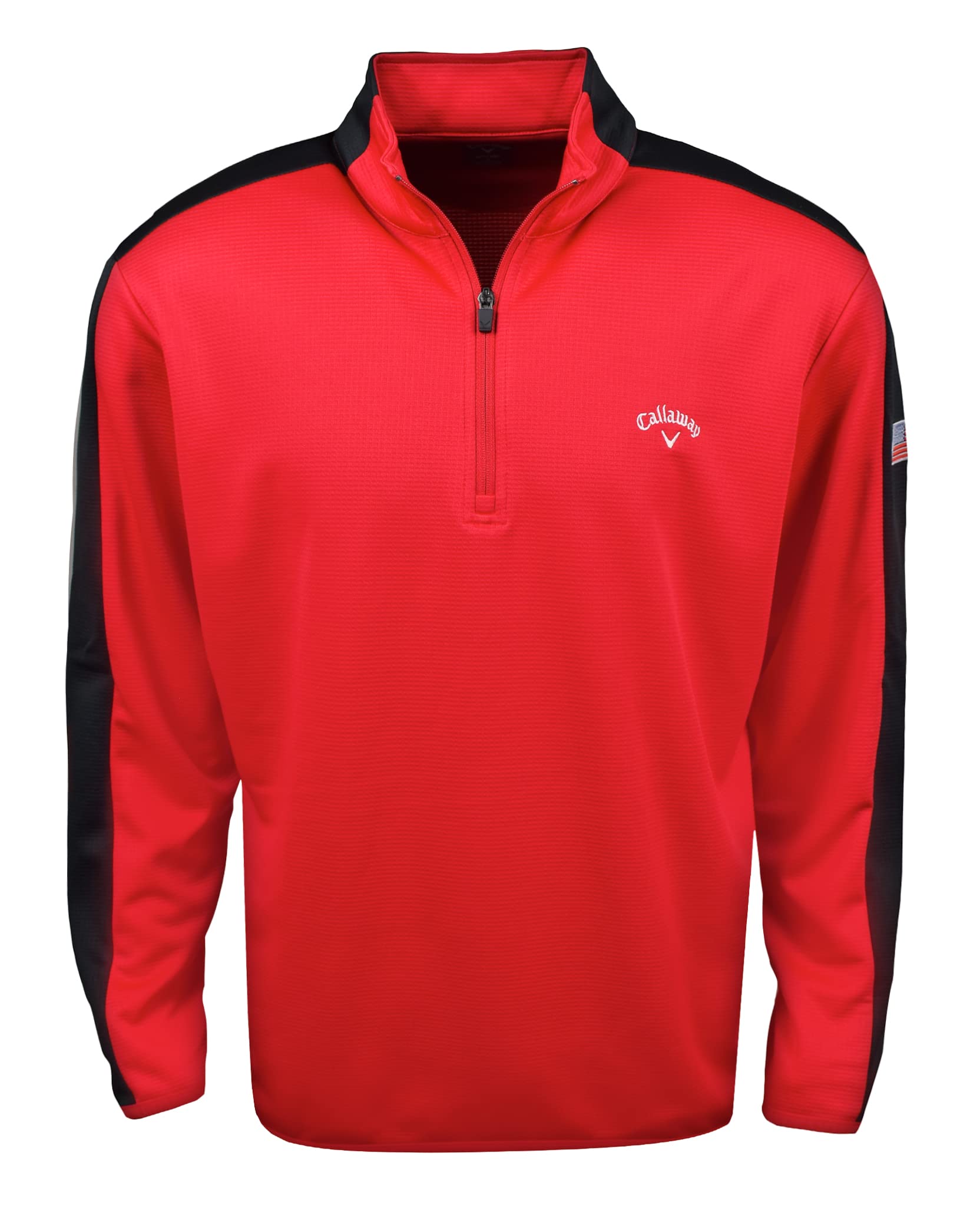 Callaway Golf Waffle Fleece 1/4 Zip Pullover - Men's Lightweight Thermal Quarter Zip Sweatshirt for Golf & Outdoor Activities