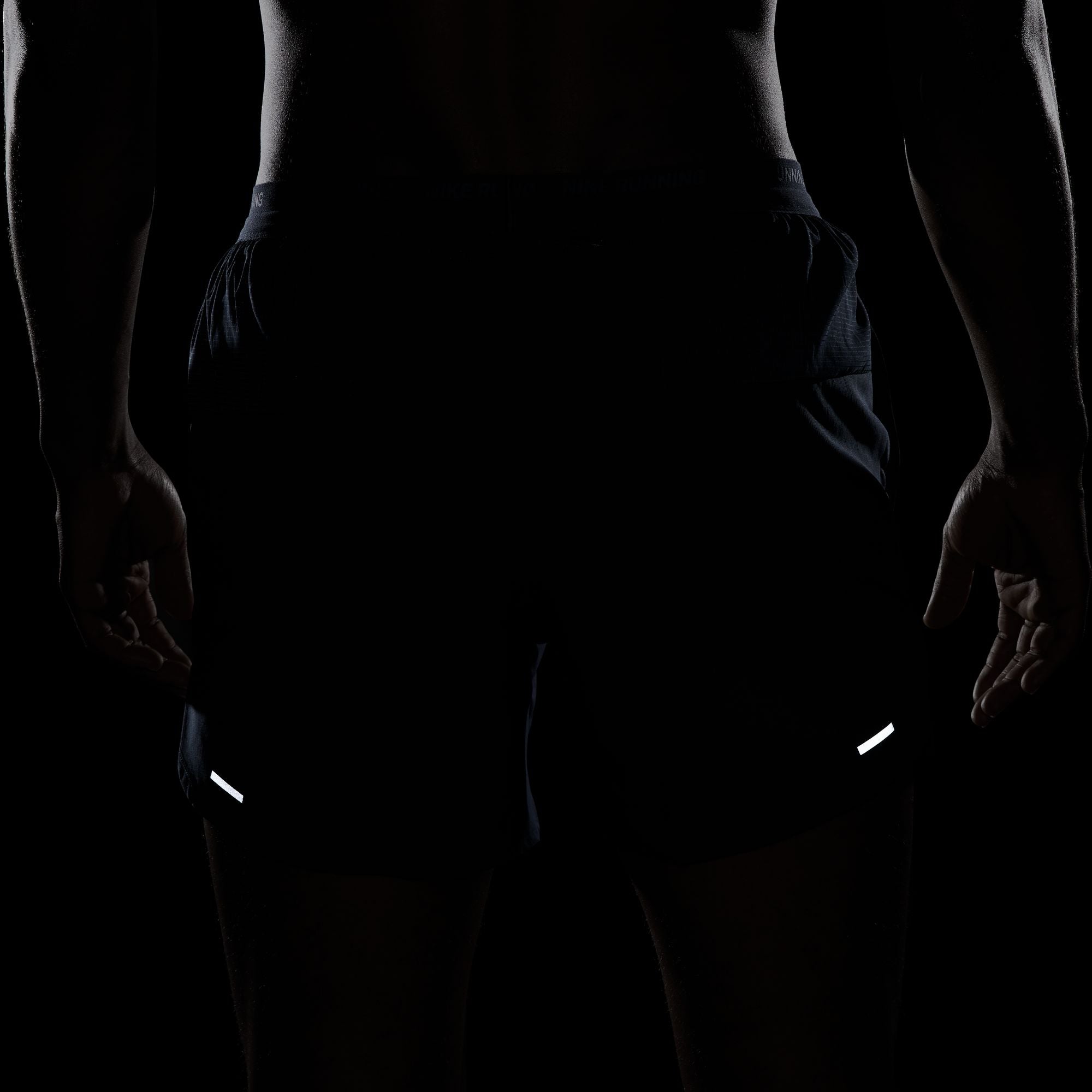 Nike Men's DRI-FIT Stride 5 Running Shorts - Thunder Blue/Black/Reflective Silver - Lightweight Quick-Dry Athletic Shorts for Jogging, Gym & Workout