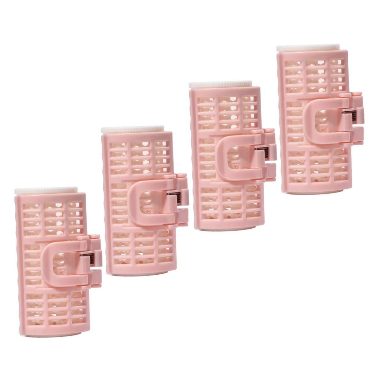 Beavorty 4pcs Spiral Hair Rollers for Curly Hair - Plastic Root Volumizing Clips & DIY Hair Curlers for Salon-Quality Curls - Perfect for Home Styling, Parties, and Everyday Volume Boost
