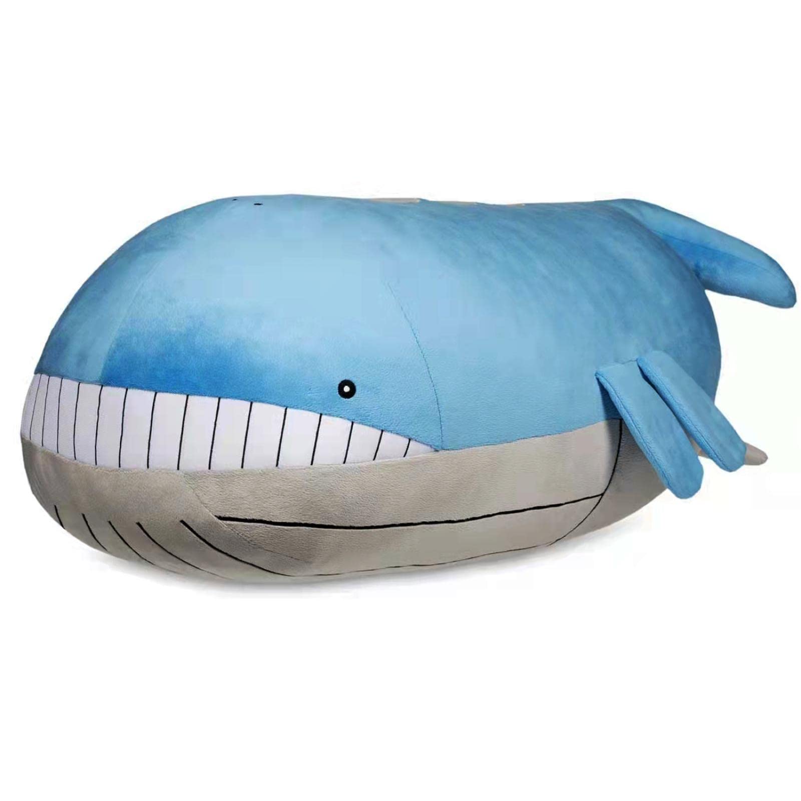 Large Anime Wailord Plush Toy - 55cm Soft Stuffed Animal, Pokemon Plush Doll, Cute Hugging Pillow for Kids | Perfect Birthday Gift, Home Decor & Anime Collection | Great for Cuddling, Bedroom Decor, and Pokemon Fans
