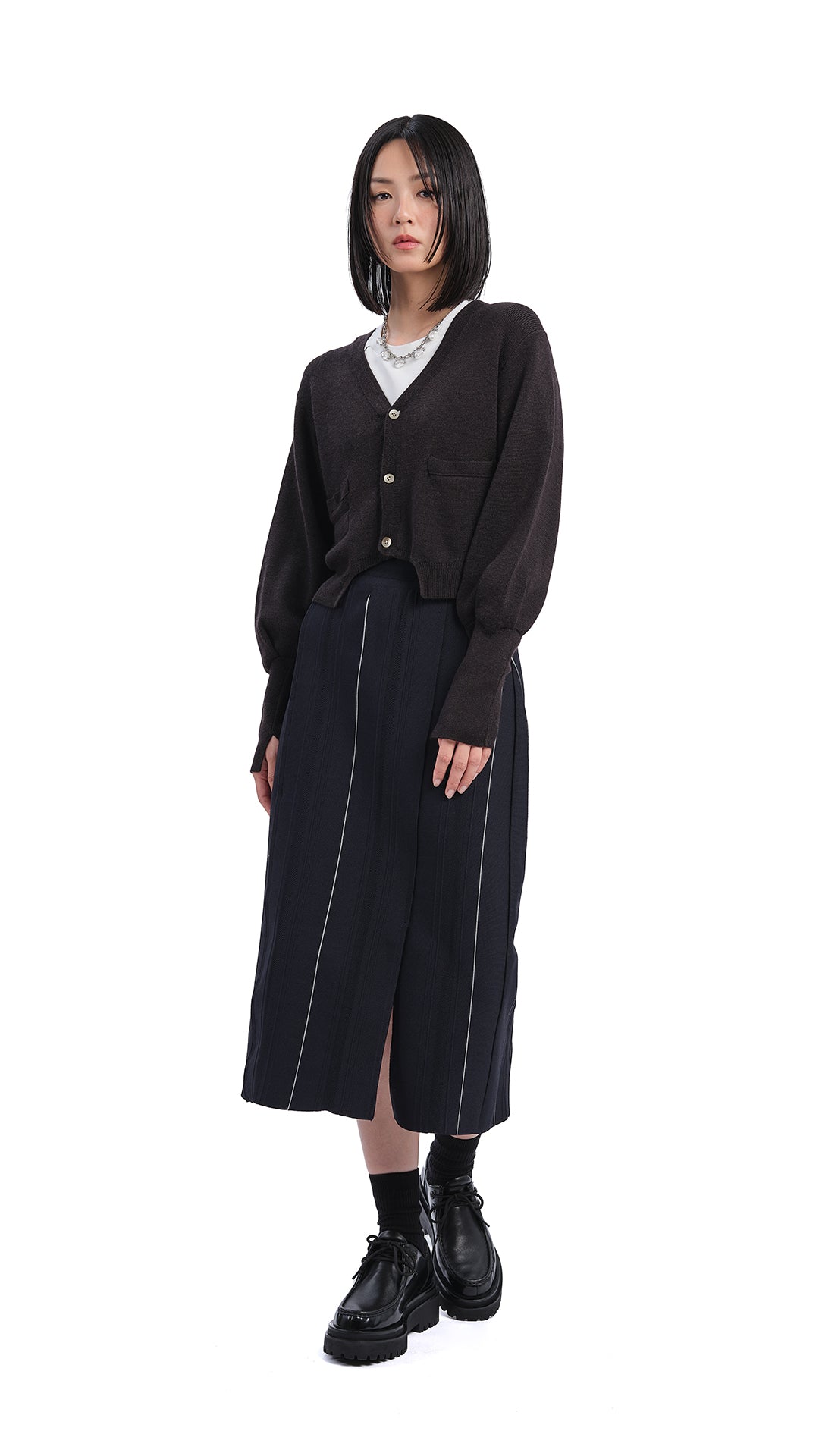 Biella Wool Knit Cardigan for Women - Soft & Warm Italian Wool Sweater - Perfect for Fall & Winter Layering, Office Wear & Casual Outfits