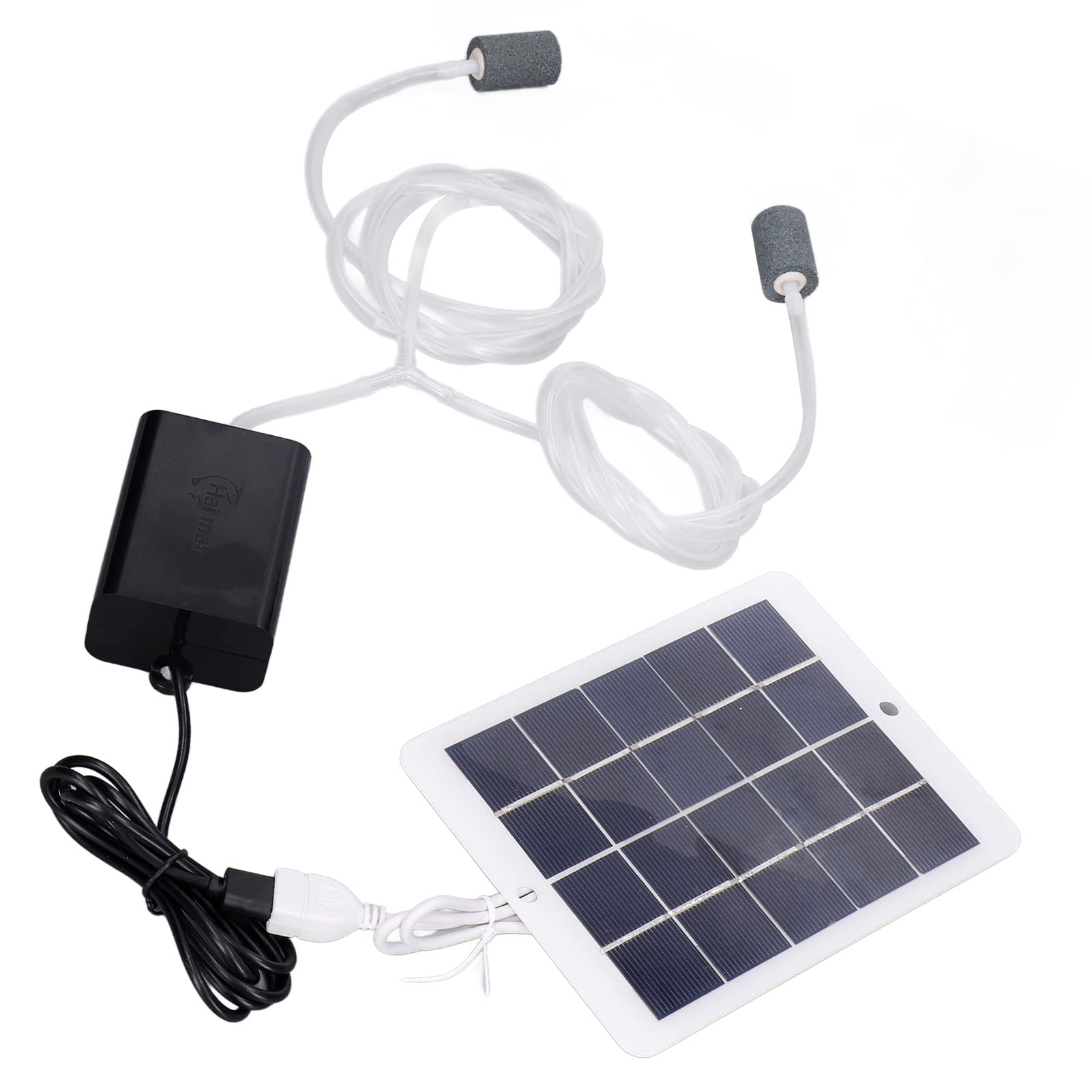 Solar Powered Air Pump Kit - Portable Oxygen Pump for Fish Tanks & Aquariums | EVA Laminated Design | Multi-Purpose Outdoor & Indoor Use | Perfect for Backyard Ponds, Hydroponics & Emergency Power Outages