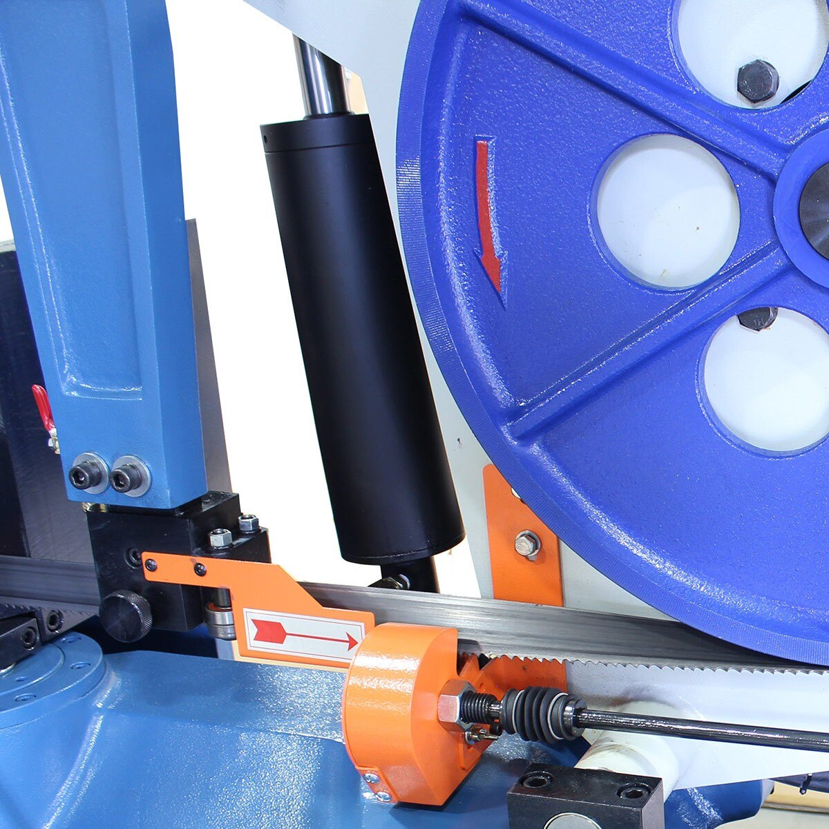Baileigh Industrial BA9 1001389 Semi-Automatic Dual Mitering Horizontal Band Saw BS-24SA-DM - Perfect for Metal Fabrication and Woodworking Projects