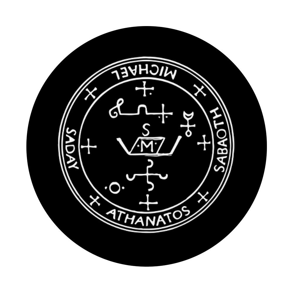Archangel Michael Holy Seal Sigil for Protection - Swappable PopGrip Phone & Tablet Grip | Spiritual Protection, Daily Use, Gift for Believers