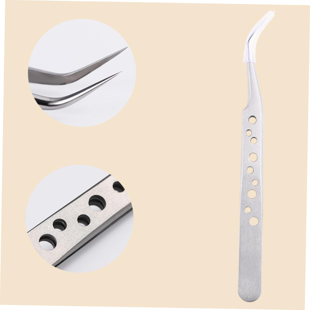2pcs Professional Eyelash Extension Tweezers - Lash Applicator Tool for False Lashes & Extensions, Precision Nail Extension Tweezers - Perfect for Salon, Home Use & DIY Beauty