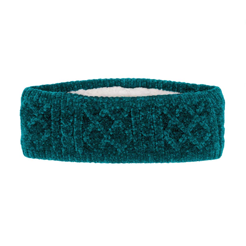 Pudus Vegan Winter Headbands for Women - Soft Stretch Ear Warmer Headwrap with Warm Faux Fur Fleece Lining - Cozy Winter Accessories for Outdoor Activities, Skiing, Running & Daily Wear