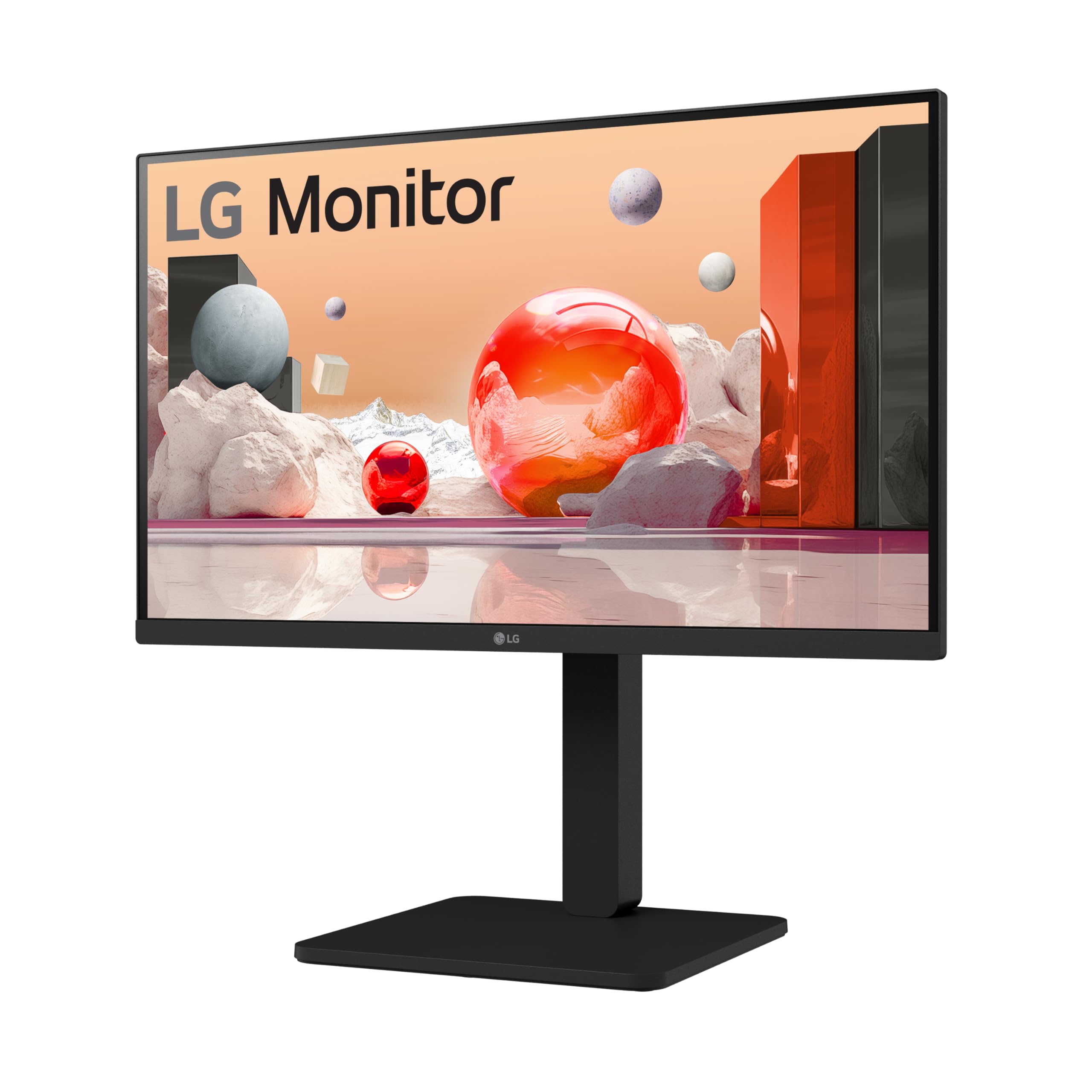 LG 24BA450 24-Inch FHD 1080p IPS Monitor - 100Hz Refresh Rate, 5ms Response Time, HDMI & DisplayPort (Matte Black) - Perfect for Home Office, Gaming & Graphic Design