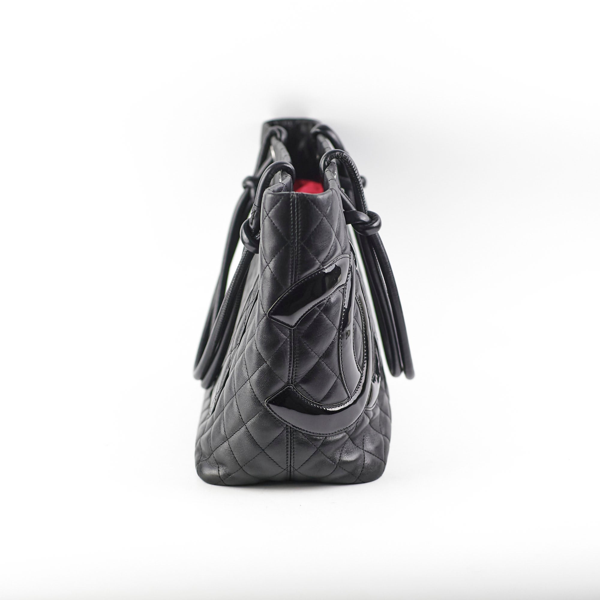 Chanel Cambon Black Leather Tote Bag for Women - Luxury Designer Handbag for Work, Travel & Everyday Use