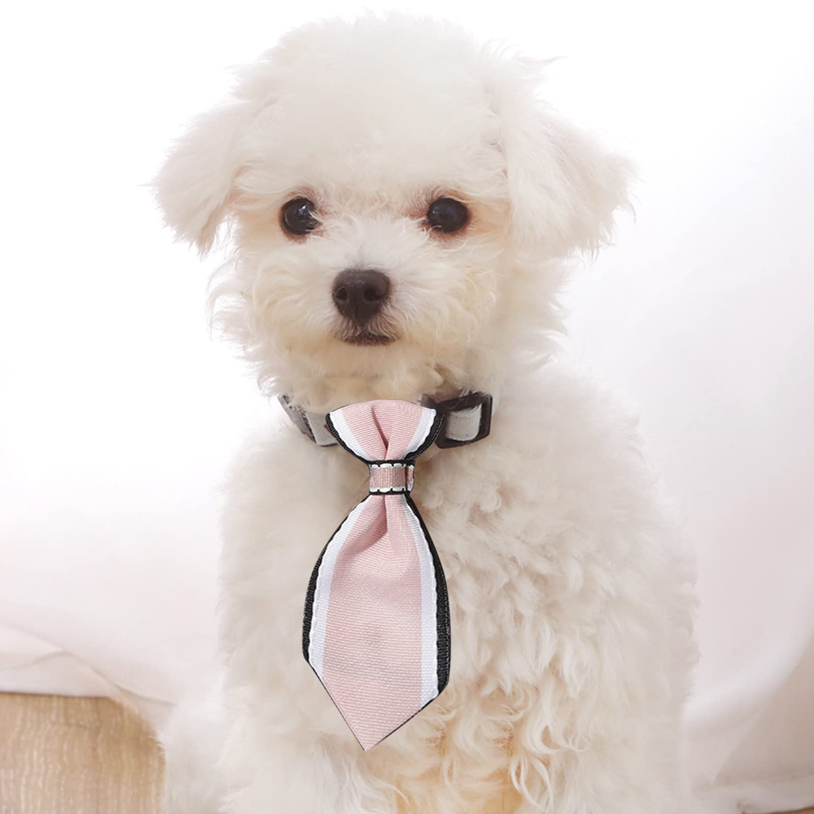 Premium Dog Bow Ties with Bell & Elastic Band - Adjustable Pet Neckties for Small & Medium Dogs - Perfect for Weddings, Parties & Photo Shoots