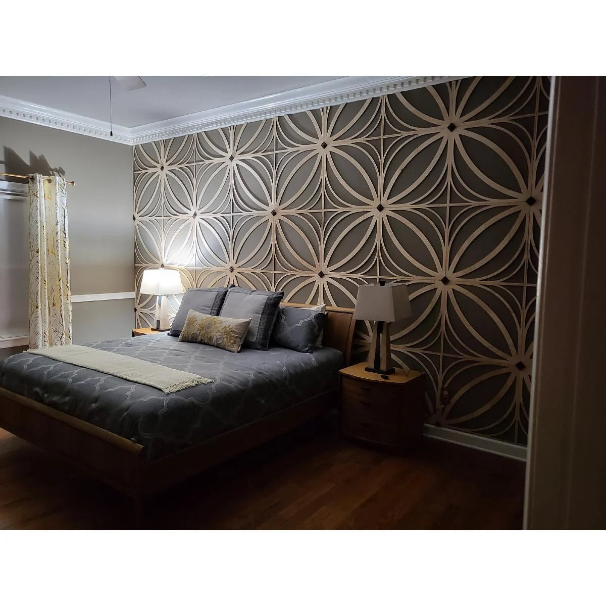 Swansea Decorative Fretwork Wall Panels - Elegant Laser Cut Wooden Room Dividers for Home & Office Decor