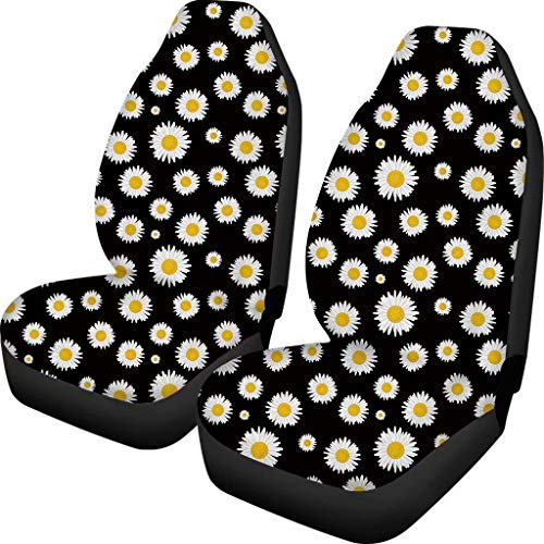 Black White Small Daisies