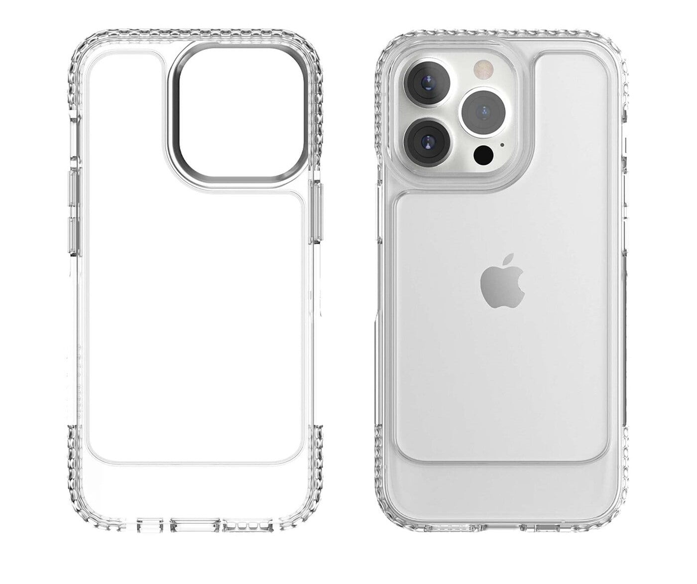 Ugly Rubber U Model Bumper Clear Case for iPhone 13 Pro - Shockproof Protective Cover with Grip - Perfect for Outdoor Activities & Daily Use