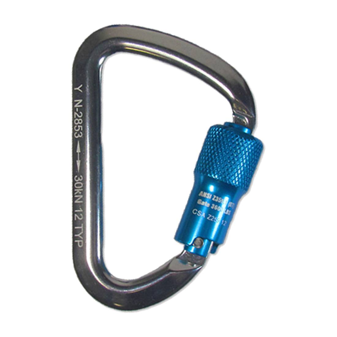 Sky Genie Auto Locking Carabiner - Lightweight Aluminum Climbing Carabiner for Rock Climbing, Hiking, Camping & Outdoor Adventures