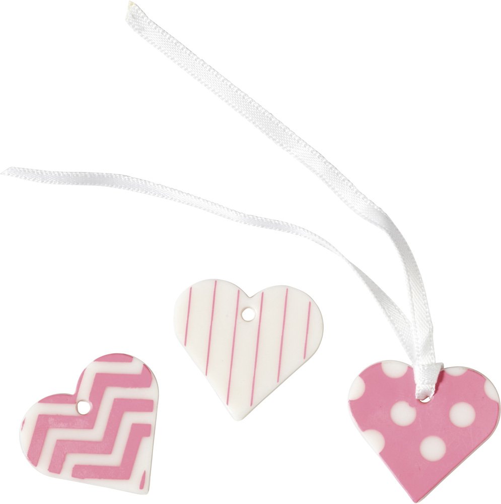Wilton Wedding Favor Hearts - Pink Candy Favors for Bridal Showers, Baby Showers & Anniversary Parties - Perfect Wedding Party Favors & Sweet Table Decorations