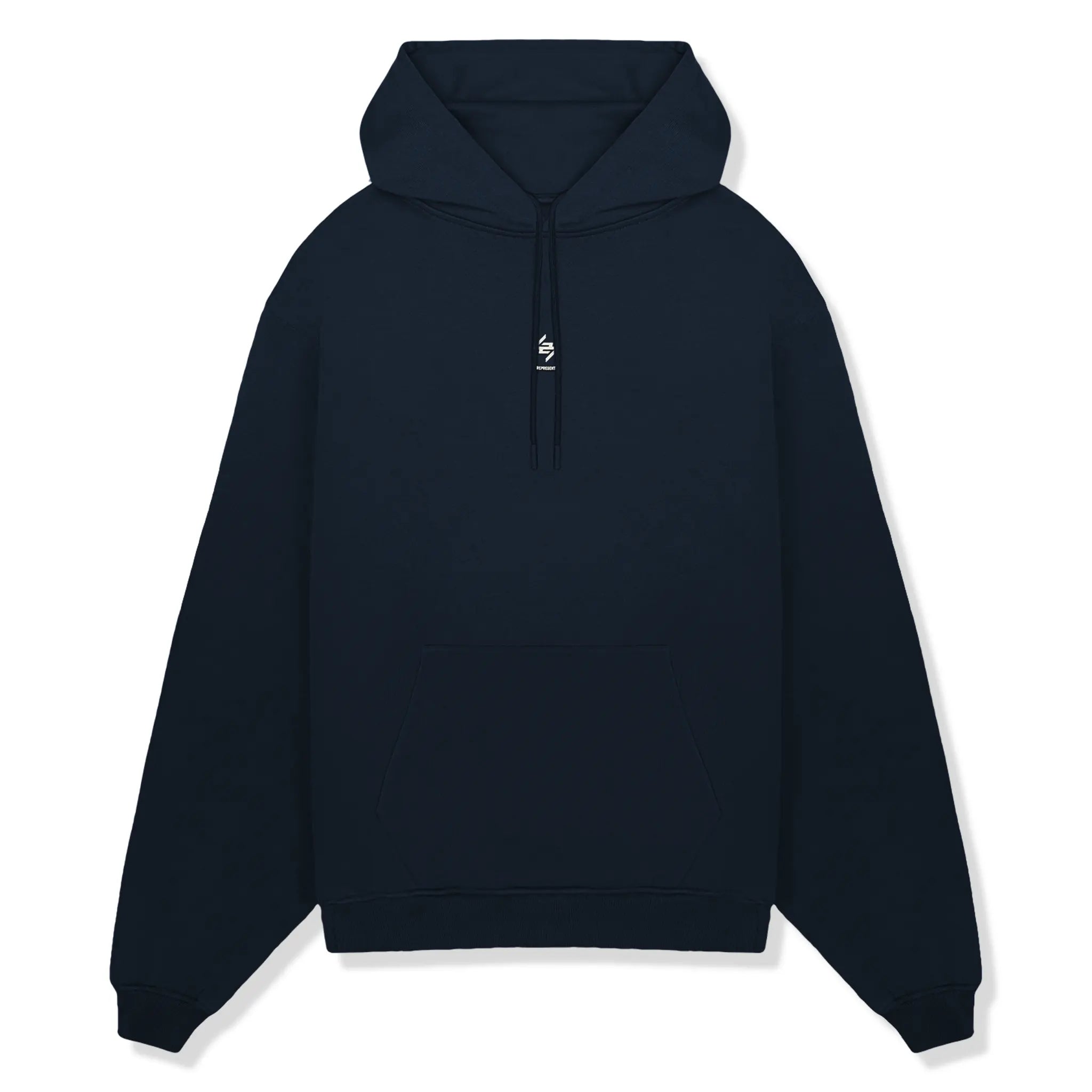 Represent 247 Oversized Navy Blue Hoodie for Men & Women - Comfortable Streetwear Pullover for Casual Wear, Gym, and Outdoor Activities
