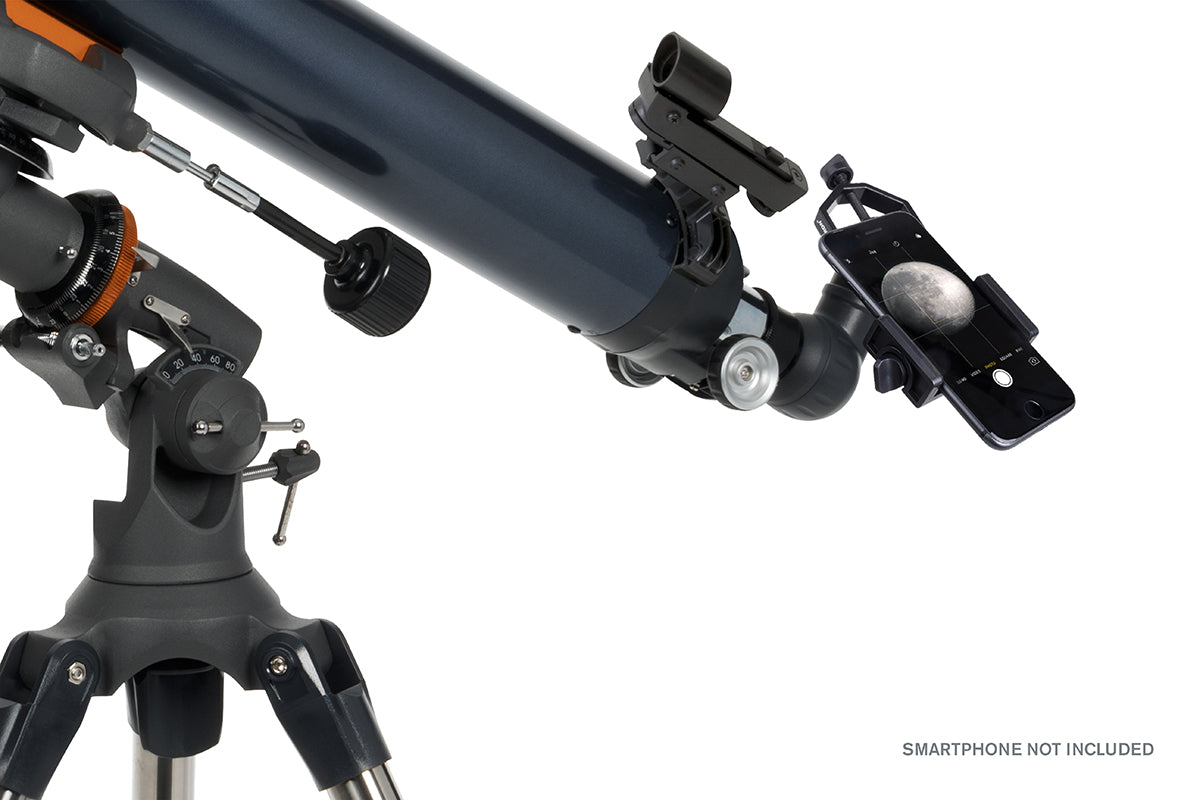 AstroMaster 80EQ Telescope with Smartphone Adapter & Motor Drive - Perfect for Stargazing, Astrophotography, and Backyard Astronomy