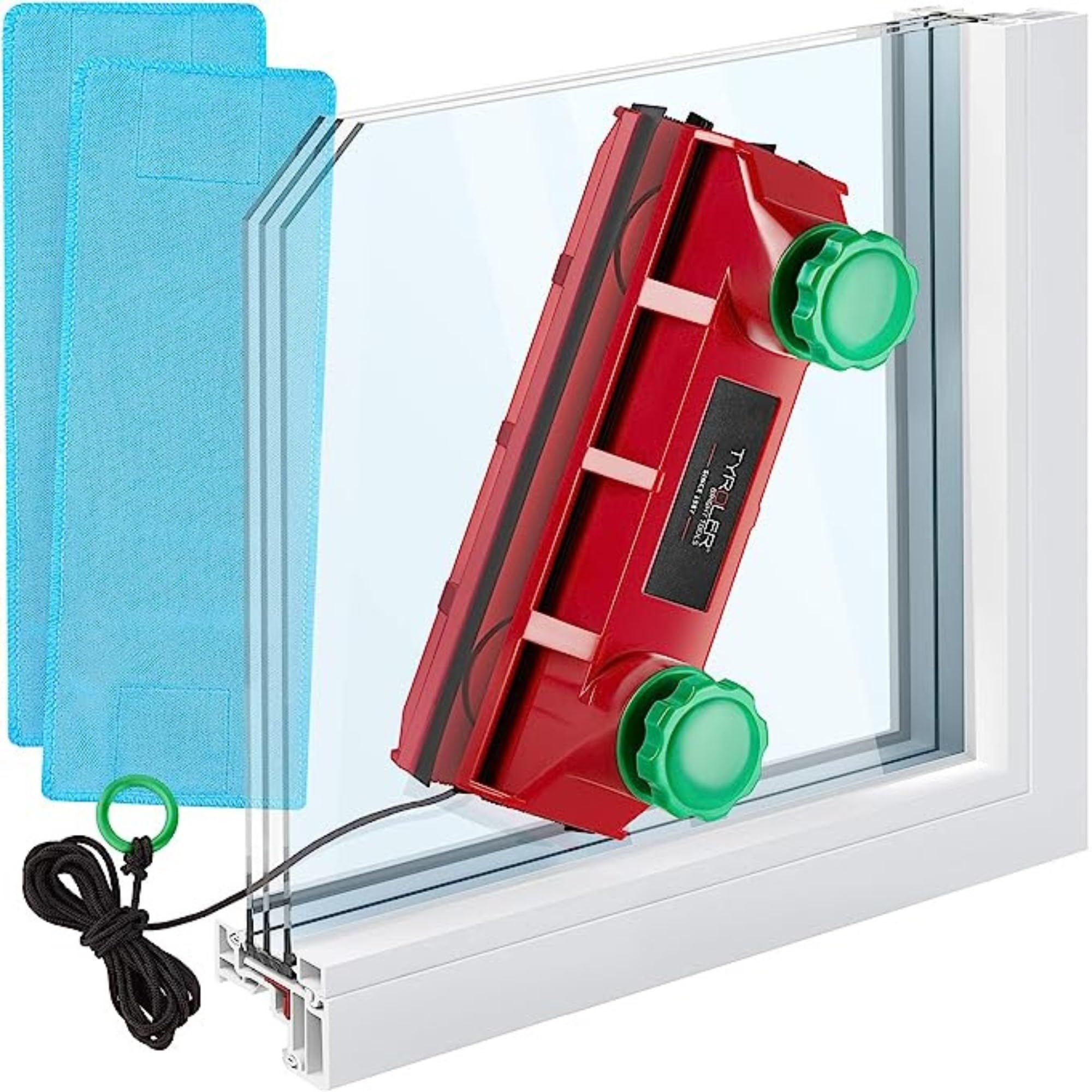 Tyroler Magnetic Window Cleaner Tool - Double-Sided Glass Cleaning System for Windows 0.1