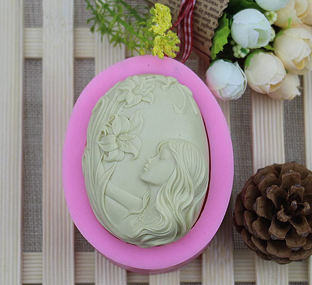 Cestony Silicone Soap Mold for DIY Soap Making - Flower Girl Scented Candle & Soap Crafting Kit - Perfect for Handmade Gifts, Bath Decor, and Aromatherapy