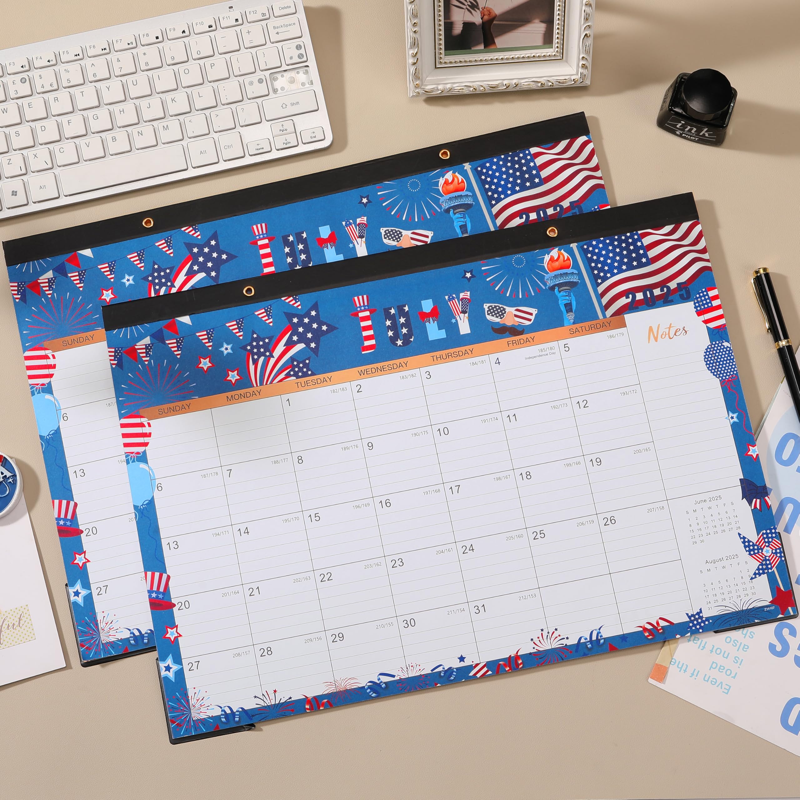 2025-2026 Monthly Desk Calendar (July 2025-December 2026) - 18-Month Large Format 17