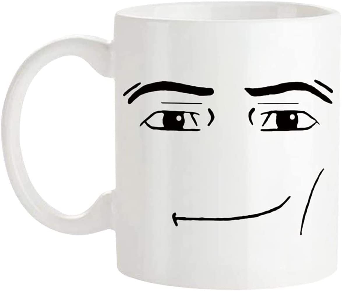 Funny Gamer Mug Set - MAN FACE & WOMAN Face Coffee Mugs (Pack of 2, 11 Oz) - Novelty Birthday Gift for Gamers, Couples - Perfect for Gaming Sessions, Office Use & Coffee Lovers