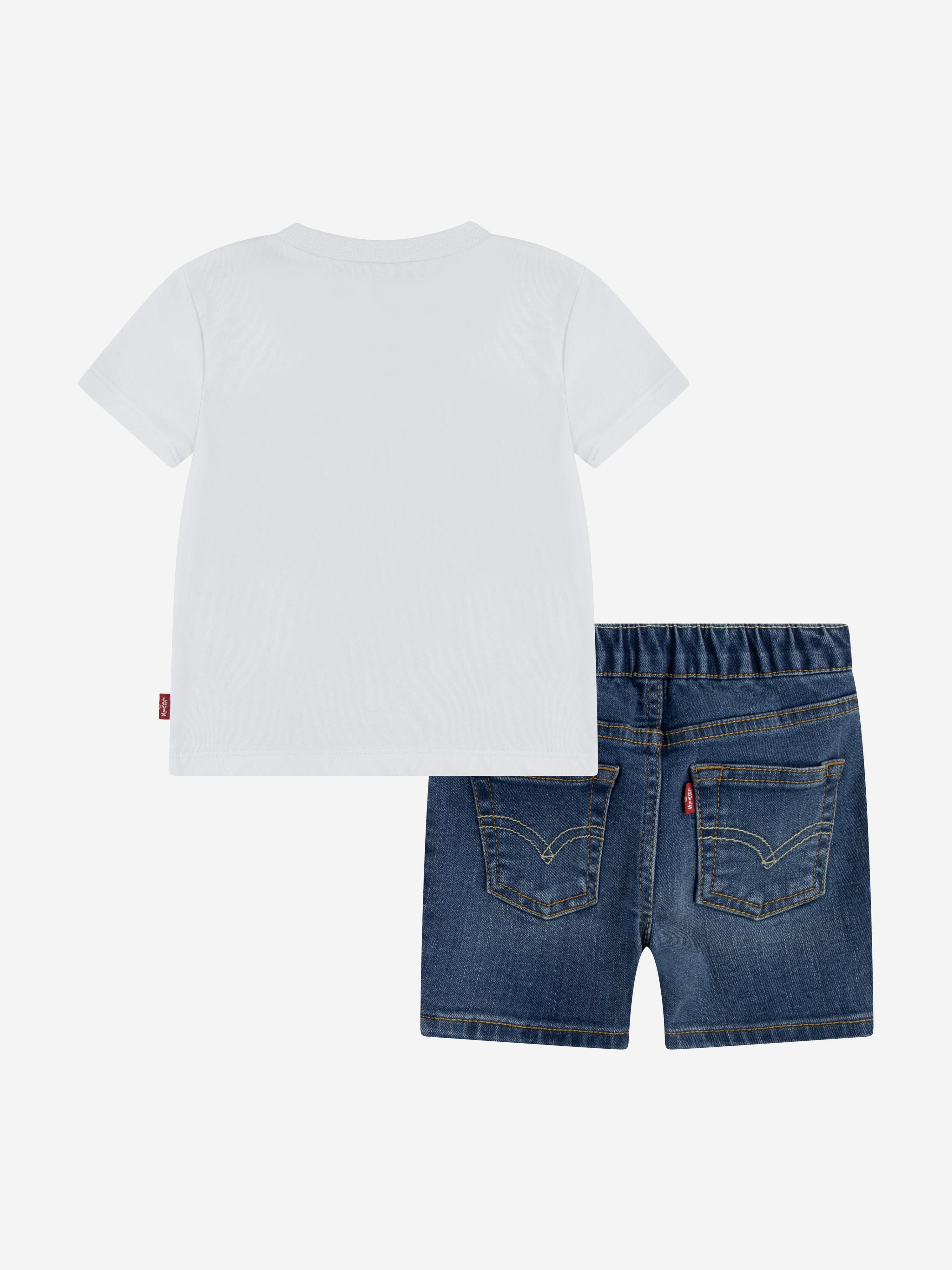 Levi and Friends Baby Boys Denim Outfit Set - Stylish White Jeans & Top for Toddlers | Perfect for Playdates, Photos & Casual Outings