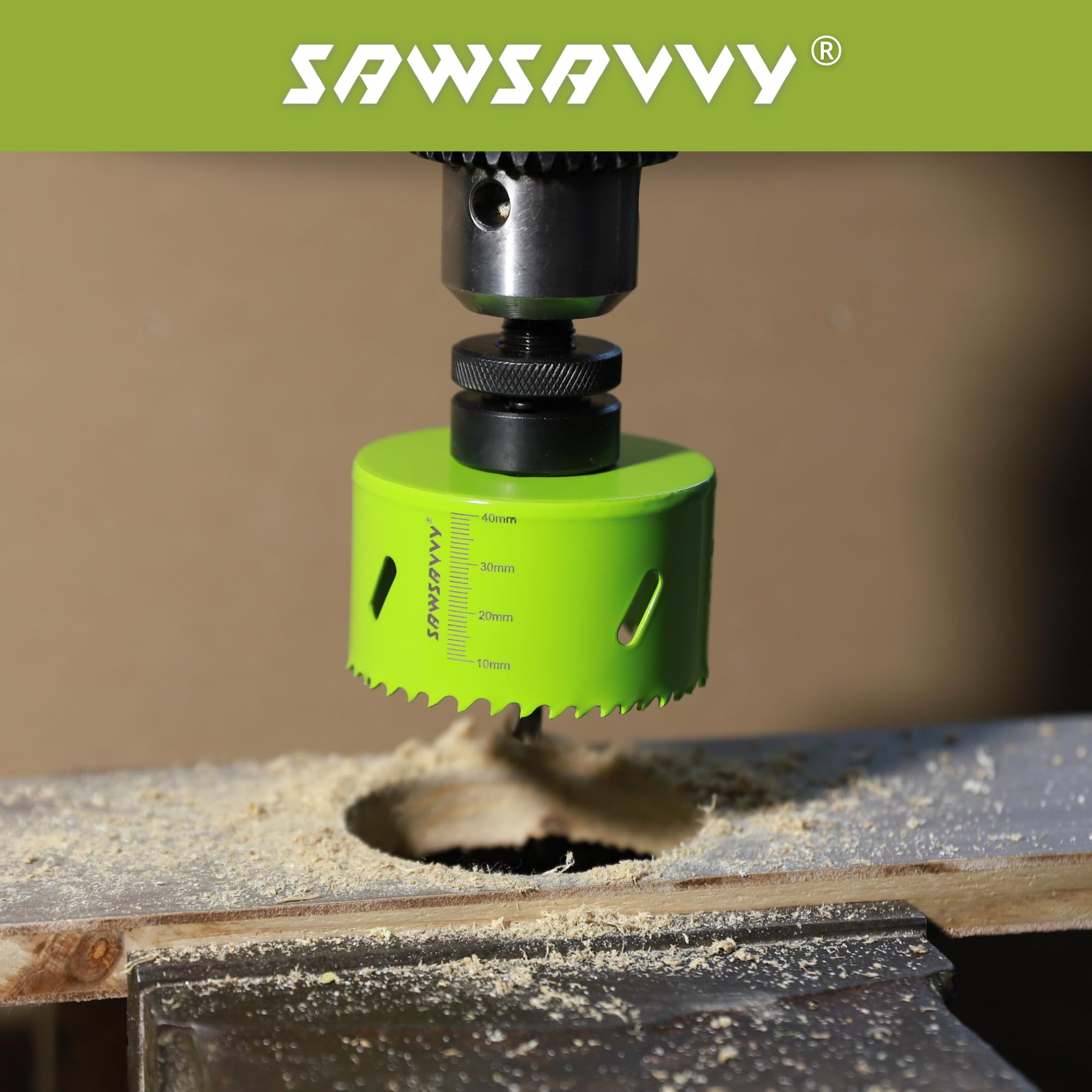 4 Inch Bi-Metal Hole Saw for Wood, Metal & Drywall - Hex Shank Drill Bit for DIY & Construction