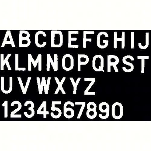 Bernard Engraving PS30WW - 3 Inch White Letter Stickers for DIY Crafts, Labels & Home Organization - Perfect for Scrapbooking, Mailbox Decoration & Office Use