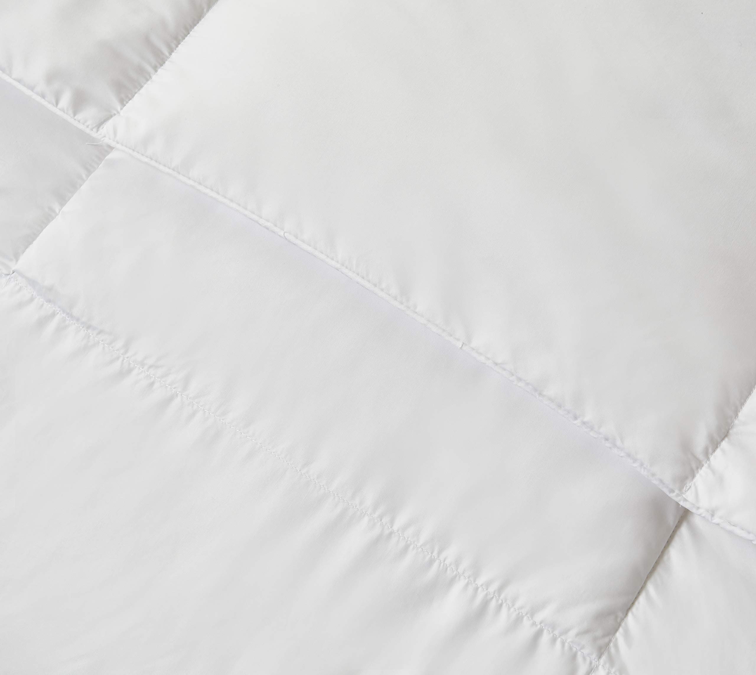 Kathy Ireland Ultra Soft Nano Touch All Season White Down Fiber Comforter - King Size, Hypoallergenic & Breathable for Year-Round Comfort - Perfect for Master Bedroom, Guest Room, and Luxury Hotels