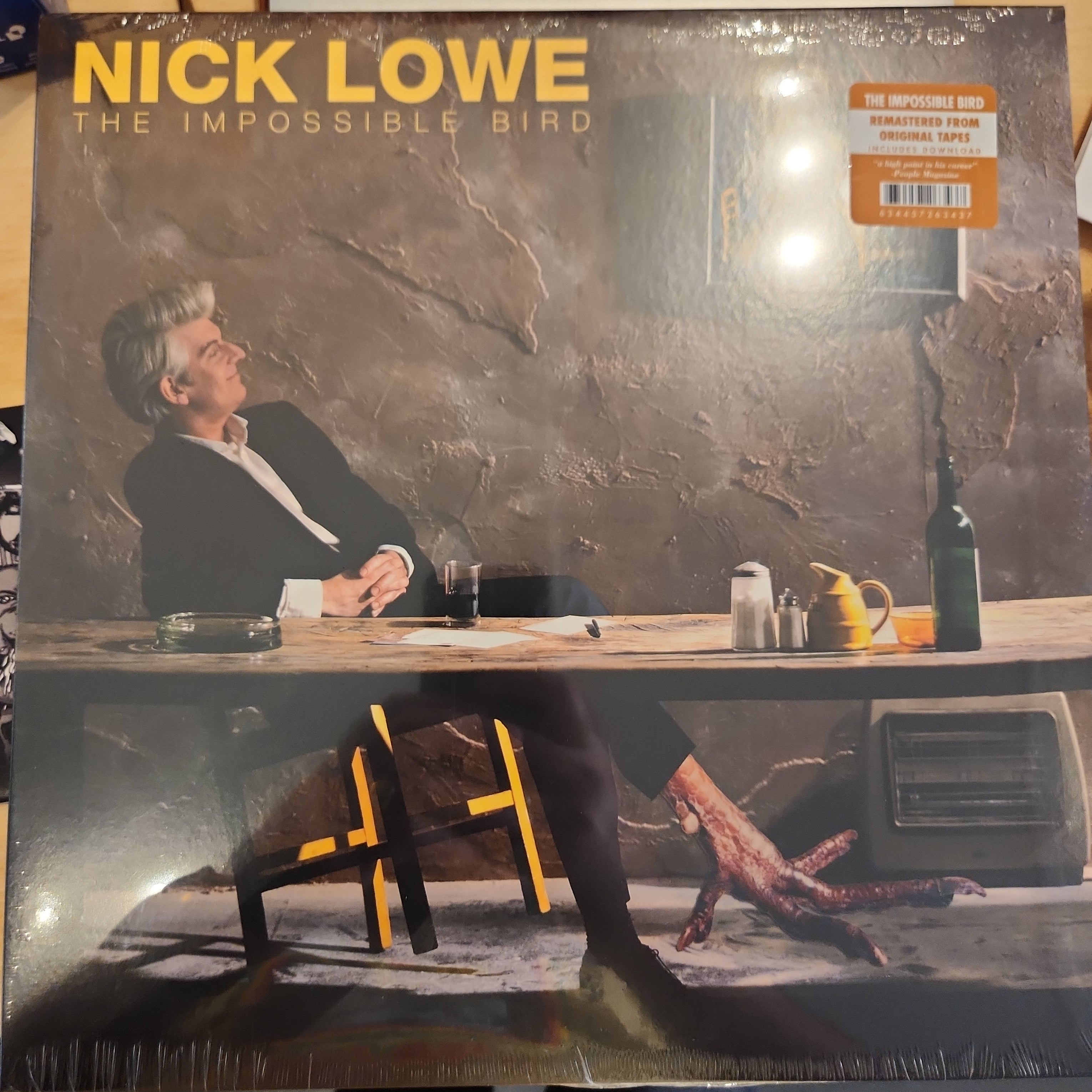 Nick Lowe - The Impossible Bird Vinyl LP Record | Classic Rock Music Album for Collectors & Audiophiles | Perfect for Home Listening & Vinyl Enthusiasts