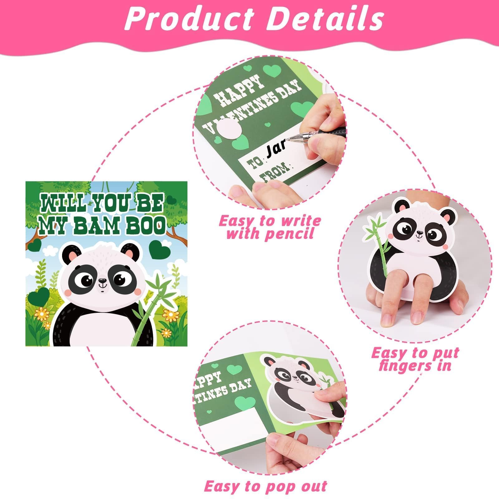 36 Valentine's Day Animal Finger Cards with Envelopes - Cute Valentine Greeting Cards for Kids, Classroom Exchange, Party Favors & Gift Giving - Bulk Pack for Valentine's Parties, School Activities & Family Celebrations