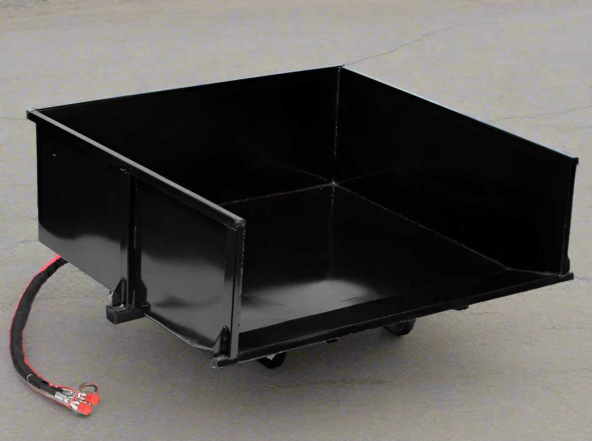 30 Cu Ft Hydraulic Dump Box - Quick Hitch Tractor Attachment for Farm & Construction | Heavy Duty Towing & Material Handling Equipment | SKU: 6275041D
